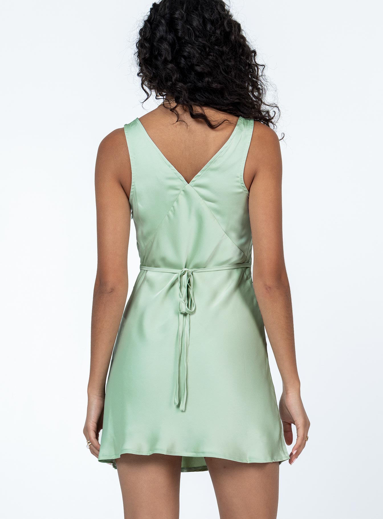 Briannar Mini Dress Sage - Image 4