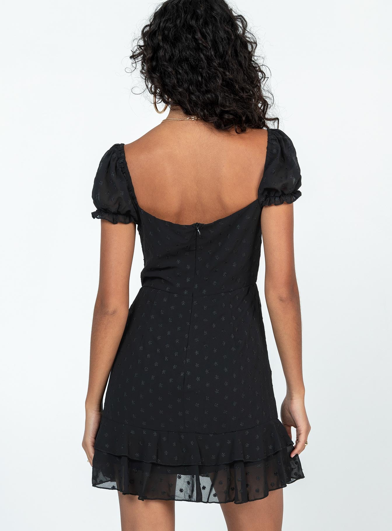 Mikail Mini Dress Black - Image 5