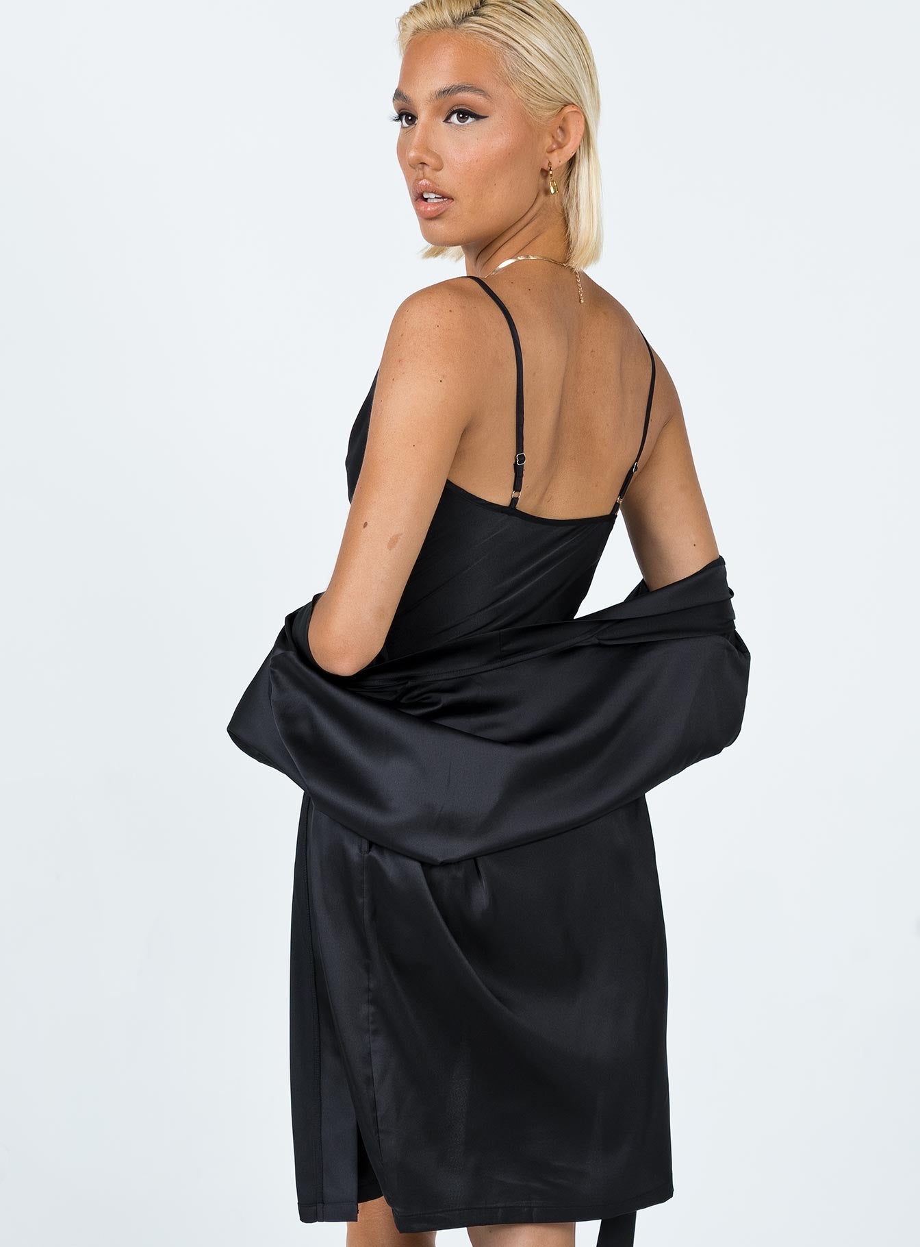 Rise And Shine Dressing Gown Dress Set Black - Image 5