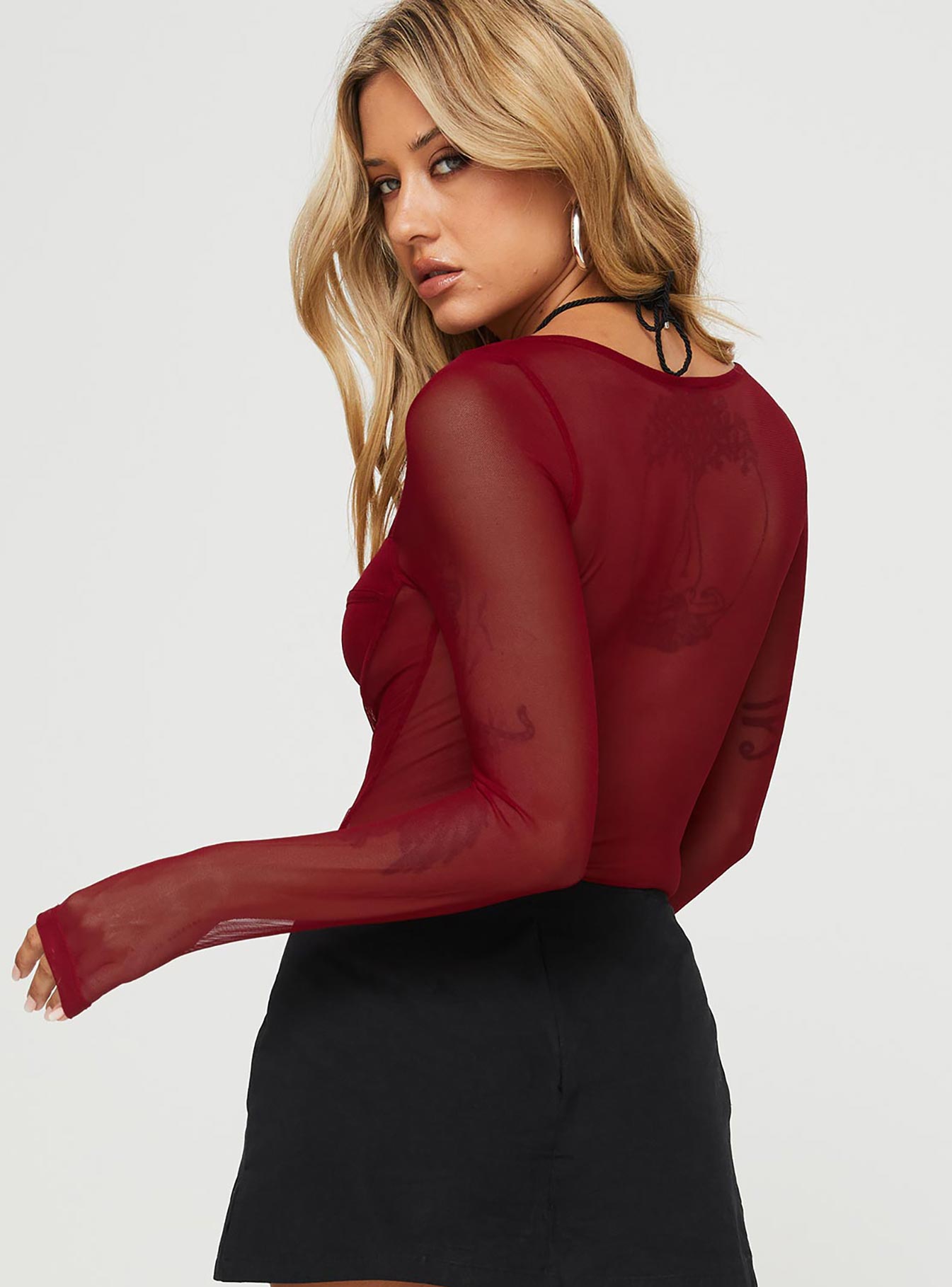 Leonie Bodysuit Burgundy - Image 5