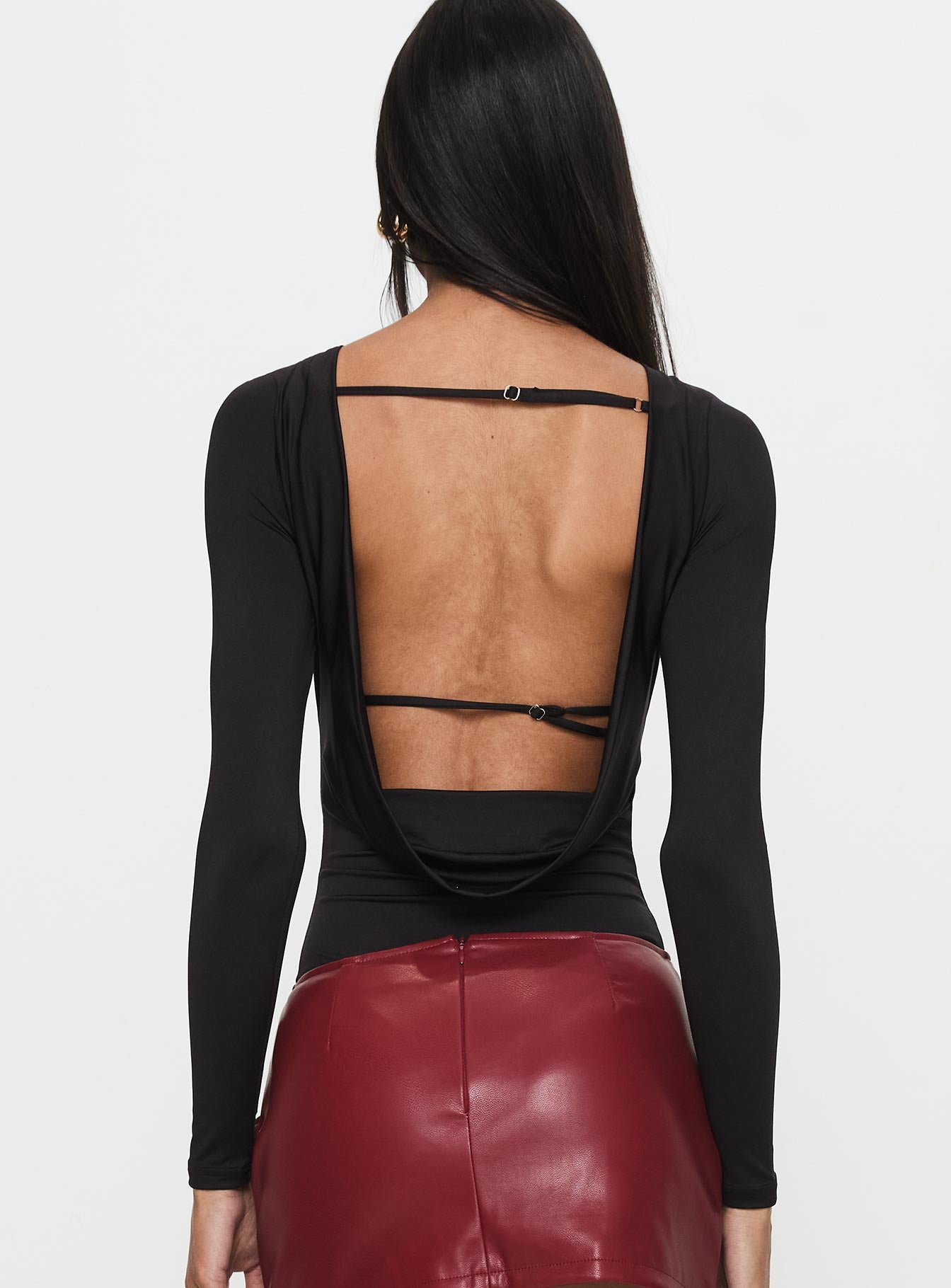 Quinby Backless Long Sleeve Bodysuit - Image 5