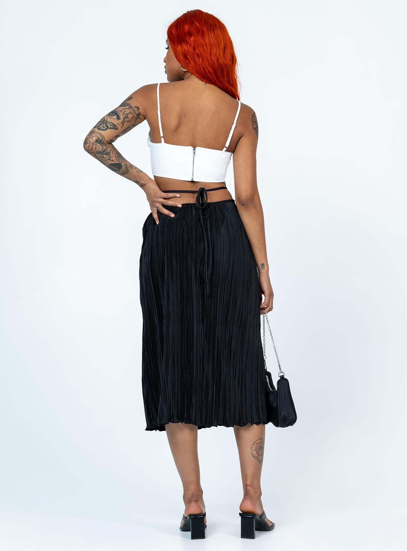 Blanca Midi Skirt Black - Image 5