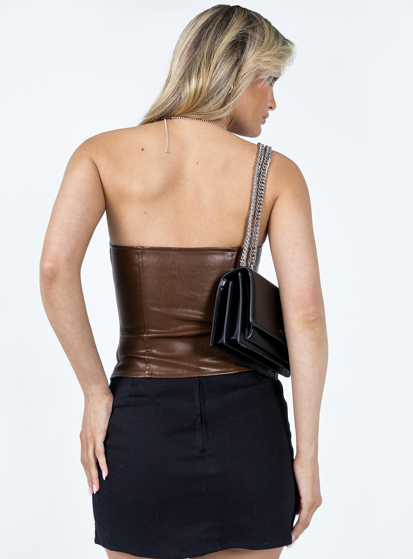 Hayes Longline Bustier Brown - Image 5