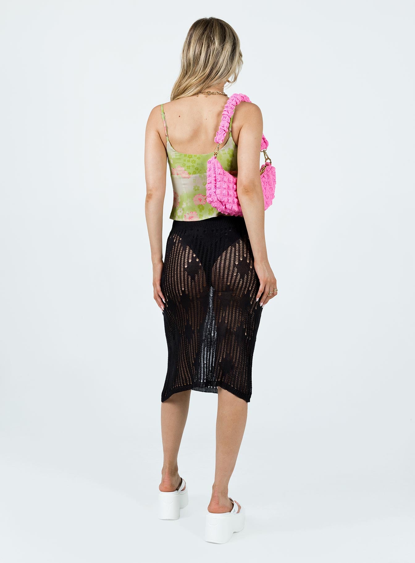 Nickson Midi Skirt Black - Image 5