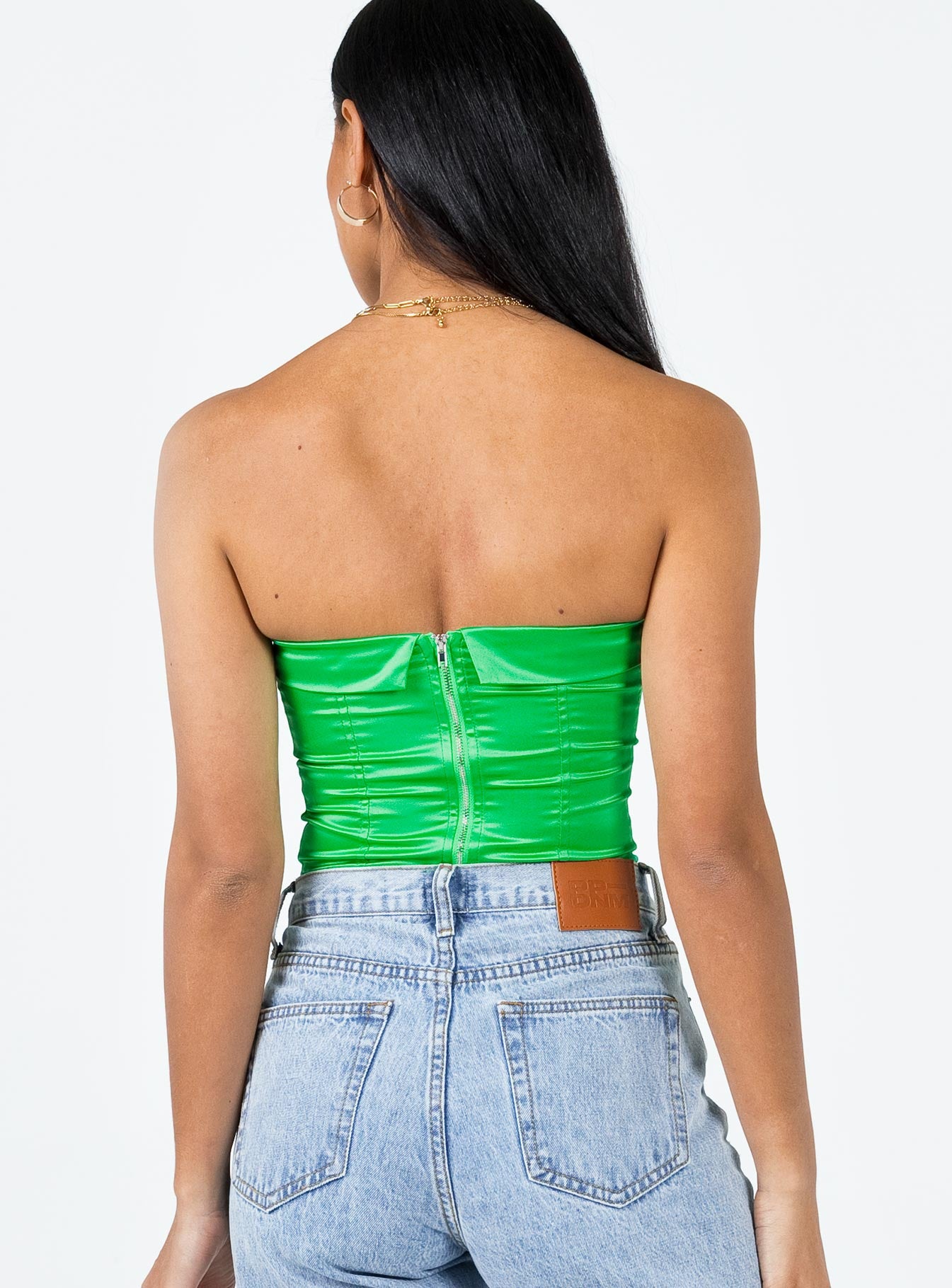 Daris Strapless Top Green - Image 4