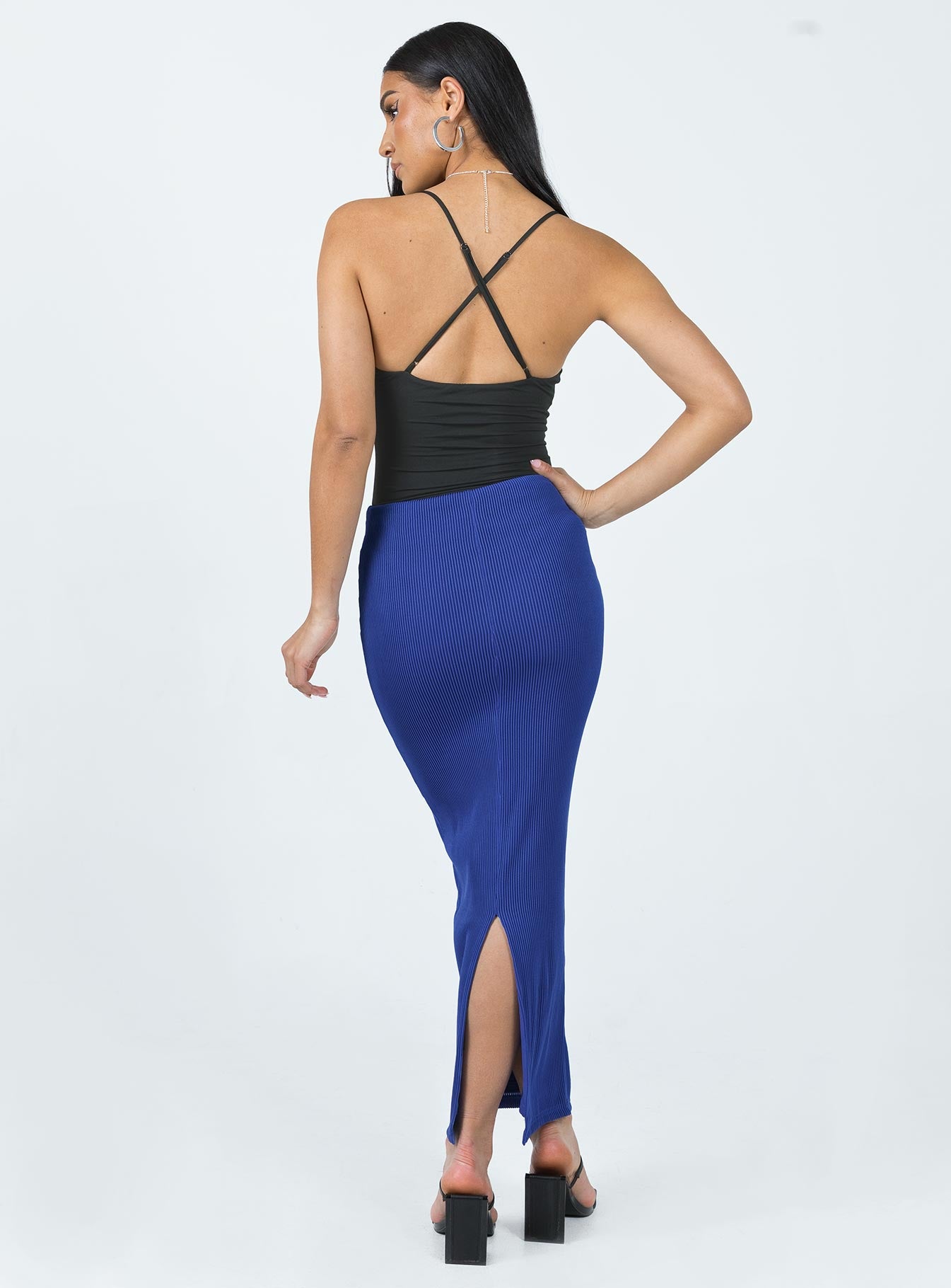 Salte Maxi Skirt Blue - Image 4