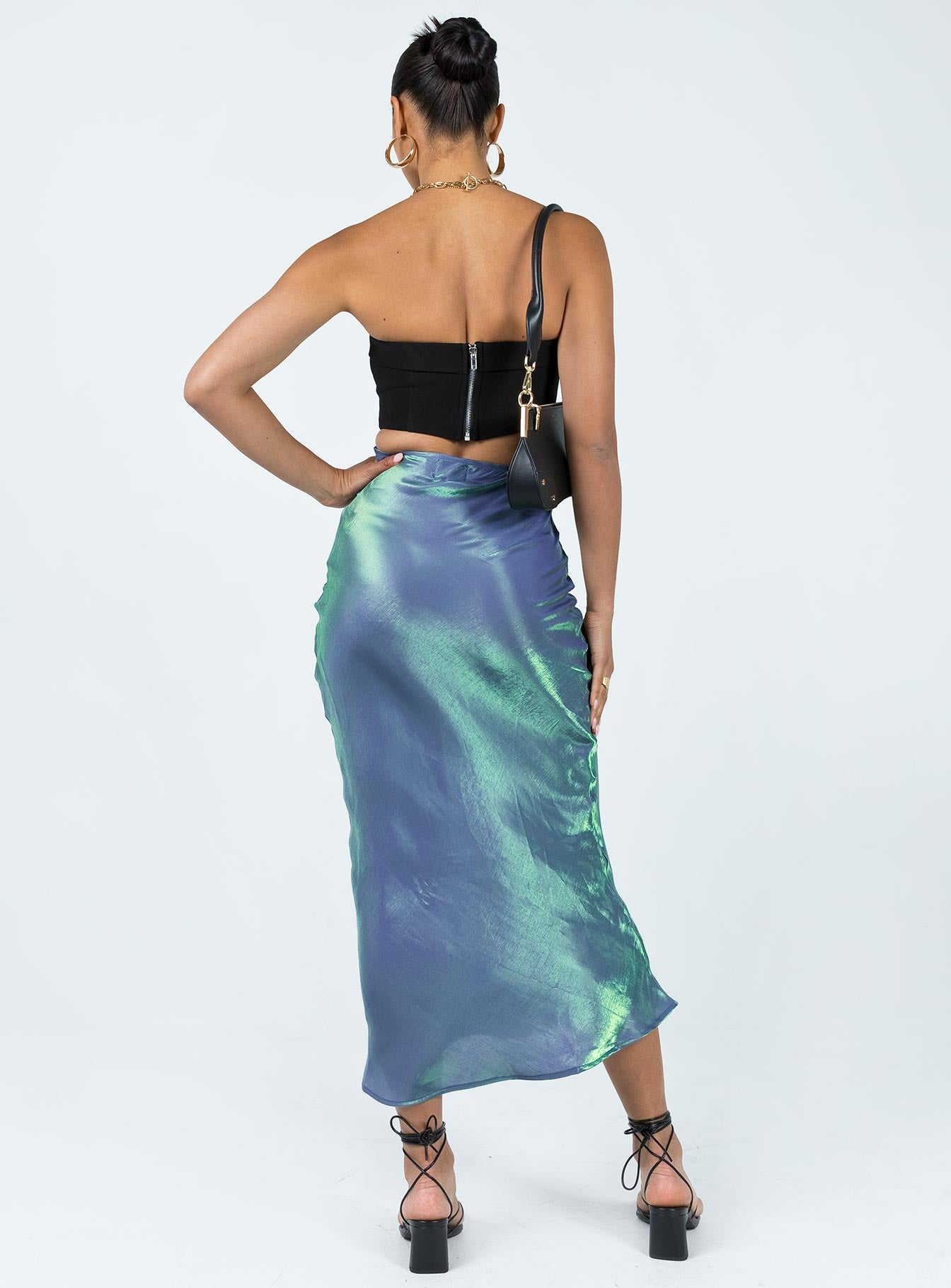 Tobin Maxi Skirt Mermaid Blue - Image 4