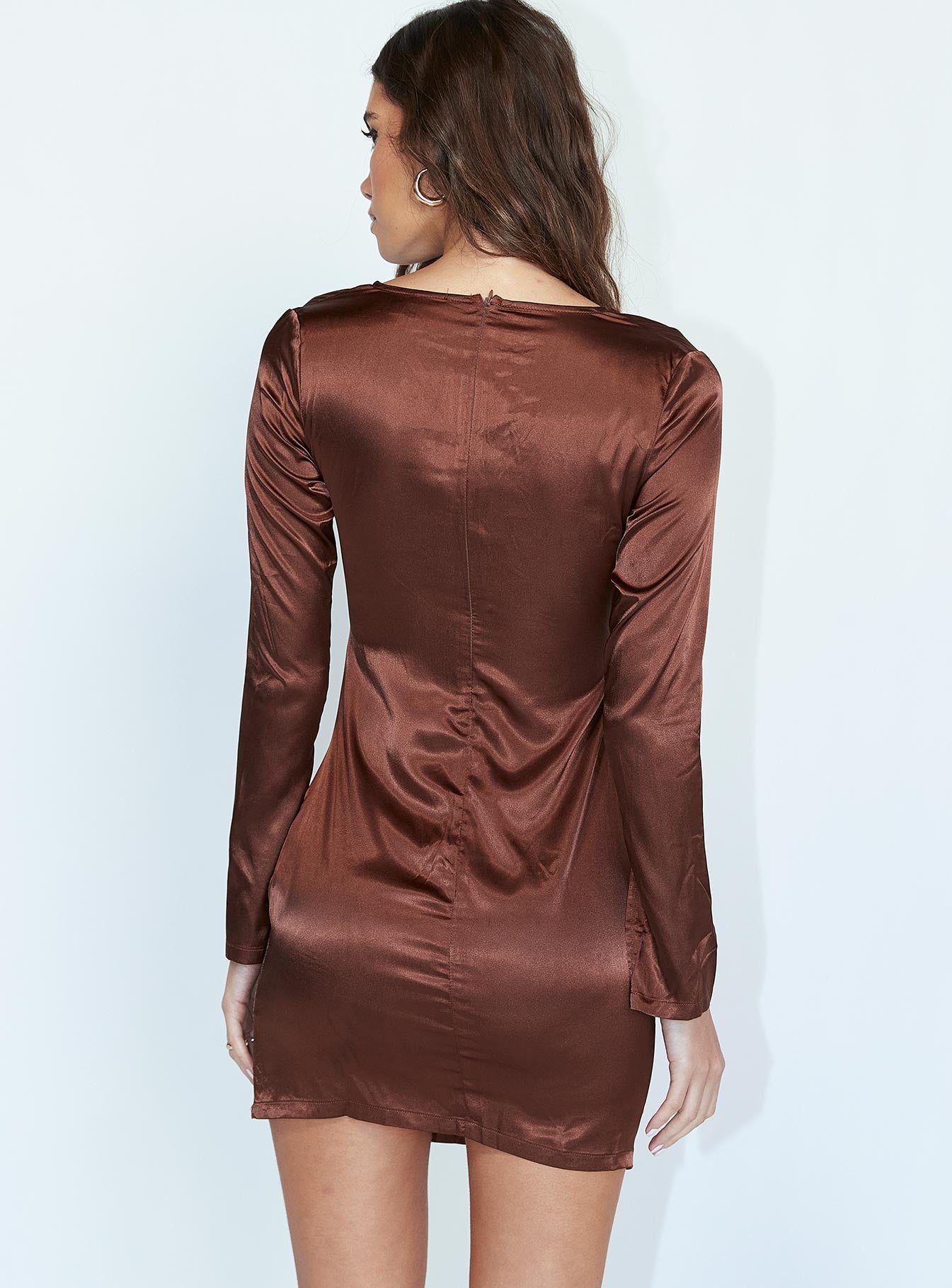 Henry Mini Dress Brown - Image 4