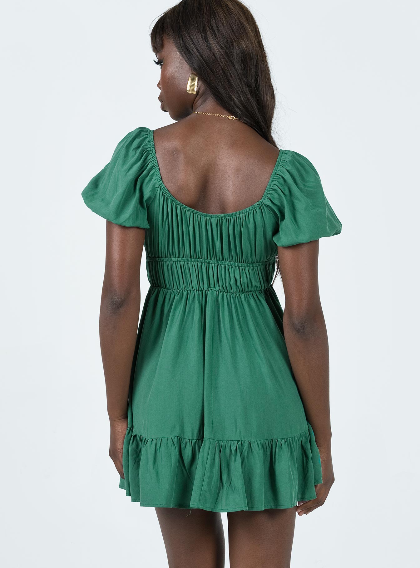 Jacquie Mini Dress Green - Image 5