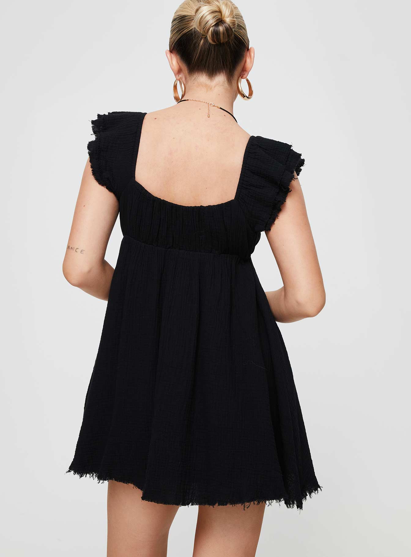 Aldante Mini Dress Black - Image 4