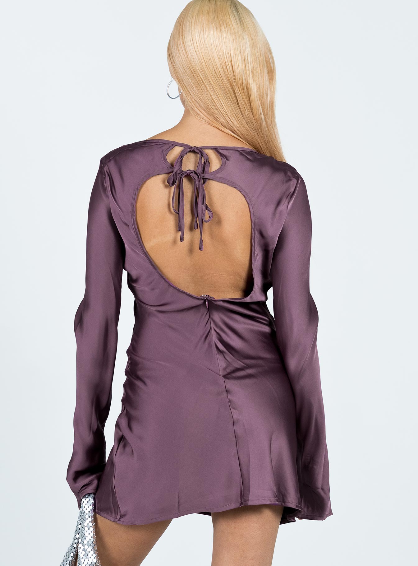 Namara Long Sleeve Mini Dress Purple - Image 5