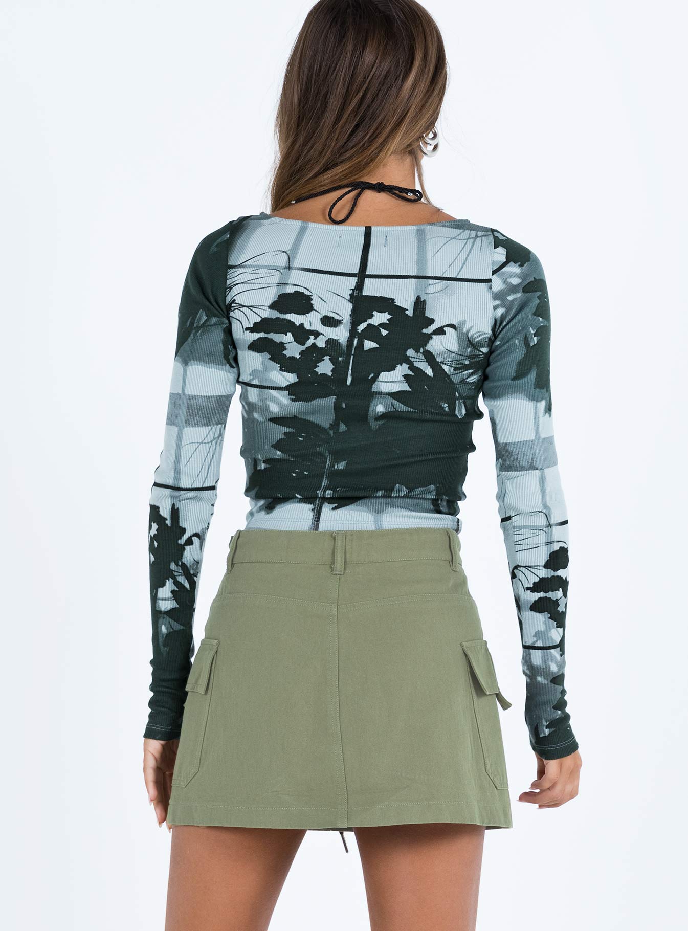 Torres Cargo Mini Skirt Khaki - Image 7