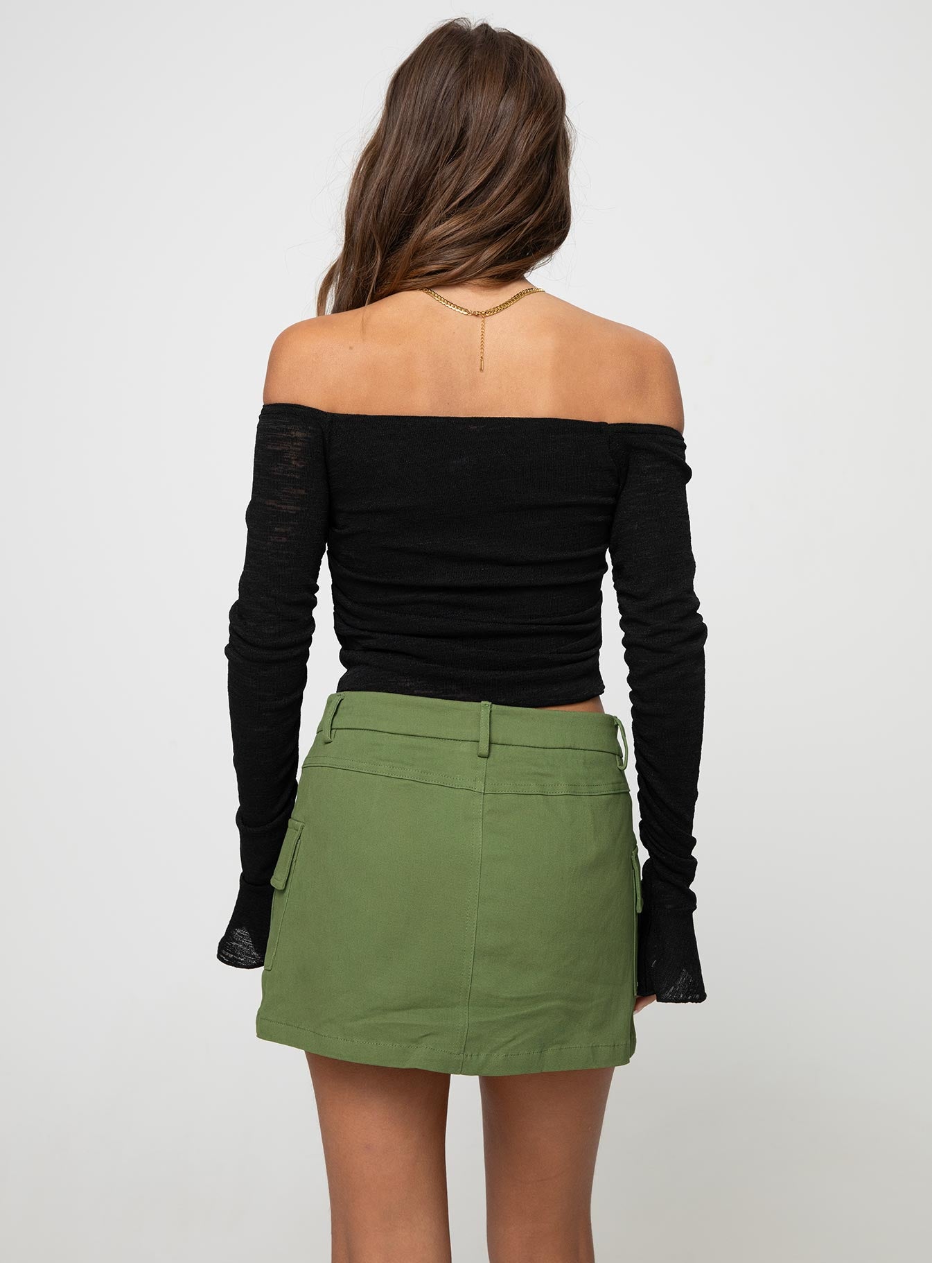 Yesenia Cargo Skort Olive - Image 5