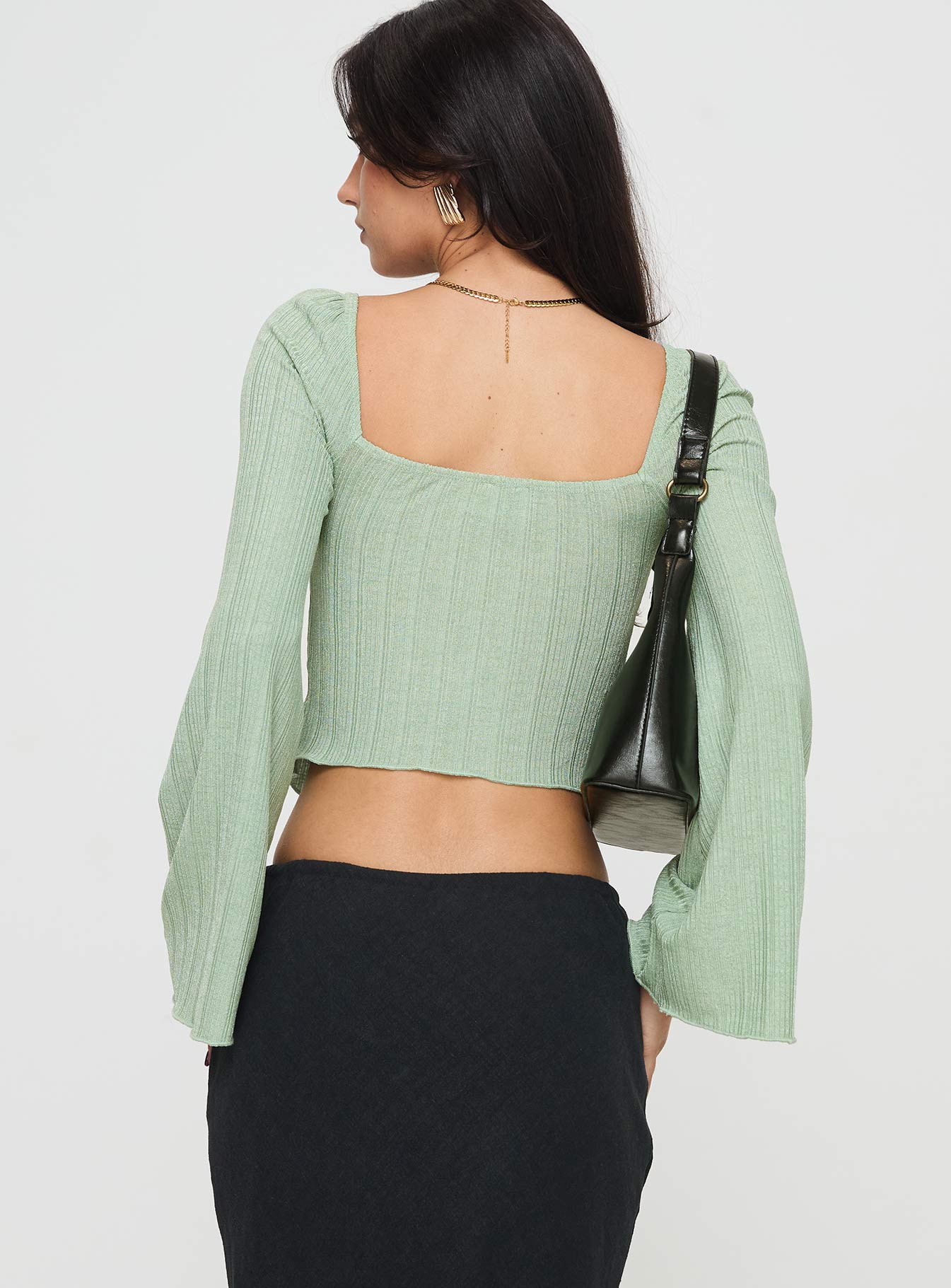 Mani Long Sleeve Top Green - Image 4