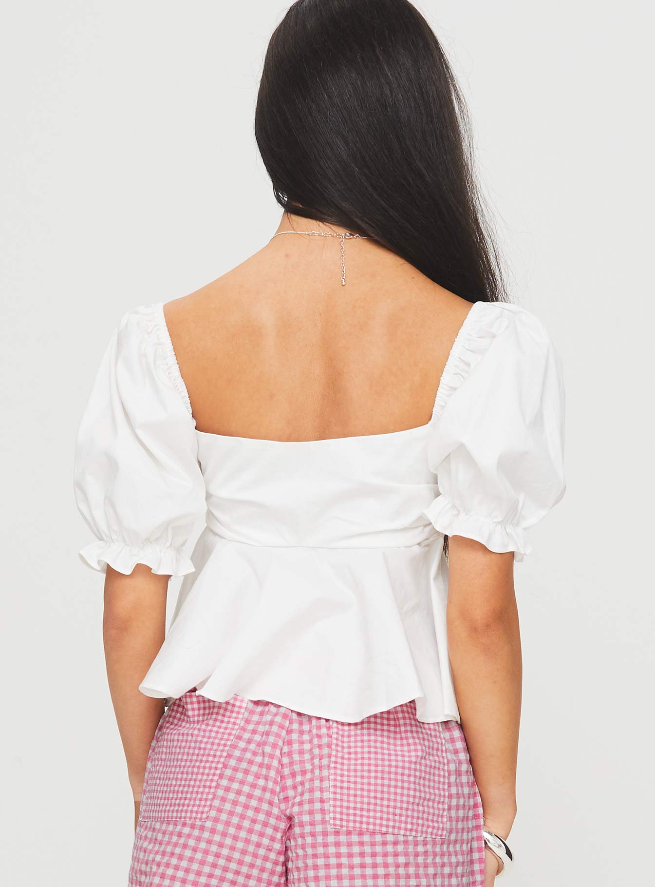 Yuie Blouse Top White - Image 5