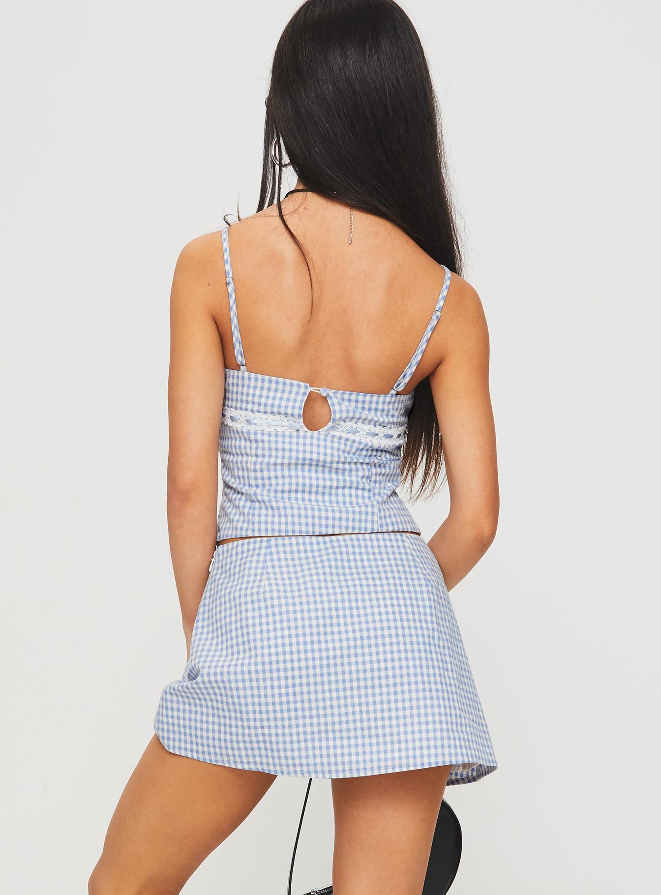 Daydreaming Gingham Set Blue / White - Image 5