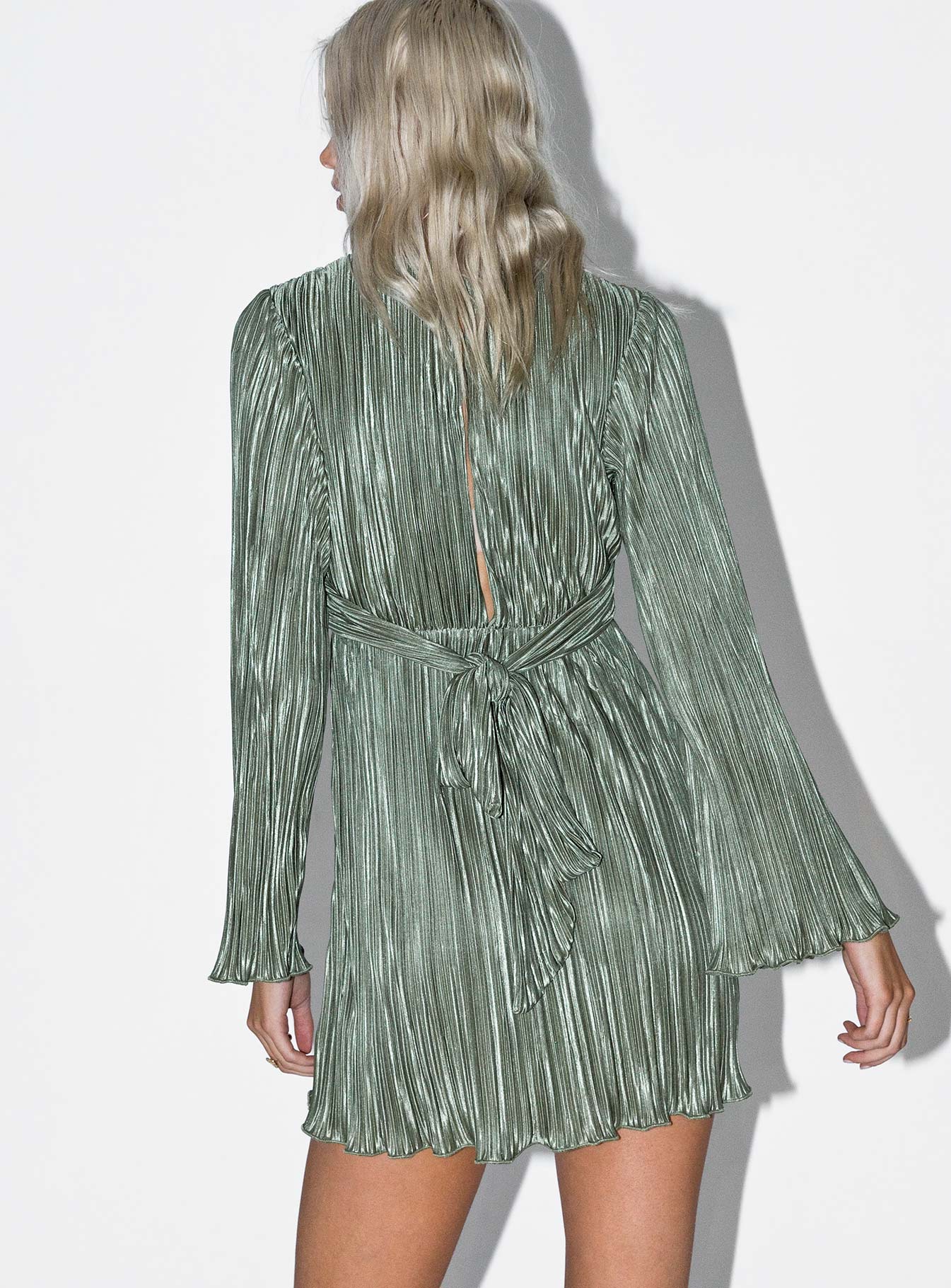 Cindie Mini Dress Green - Image 4