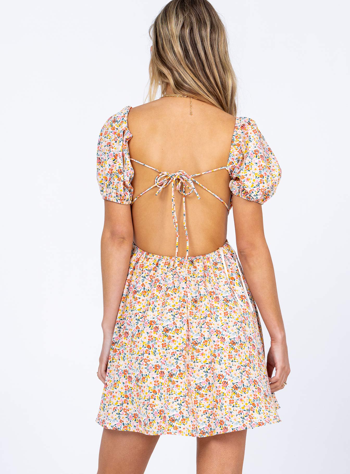 Lillian Mini Dress Multi Floral - Image 4