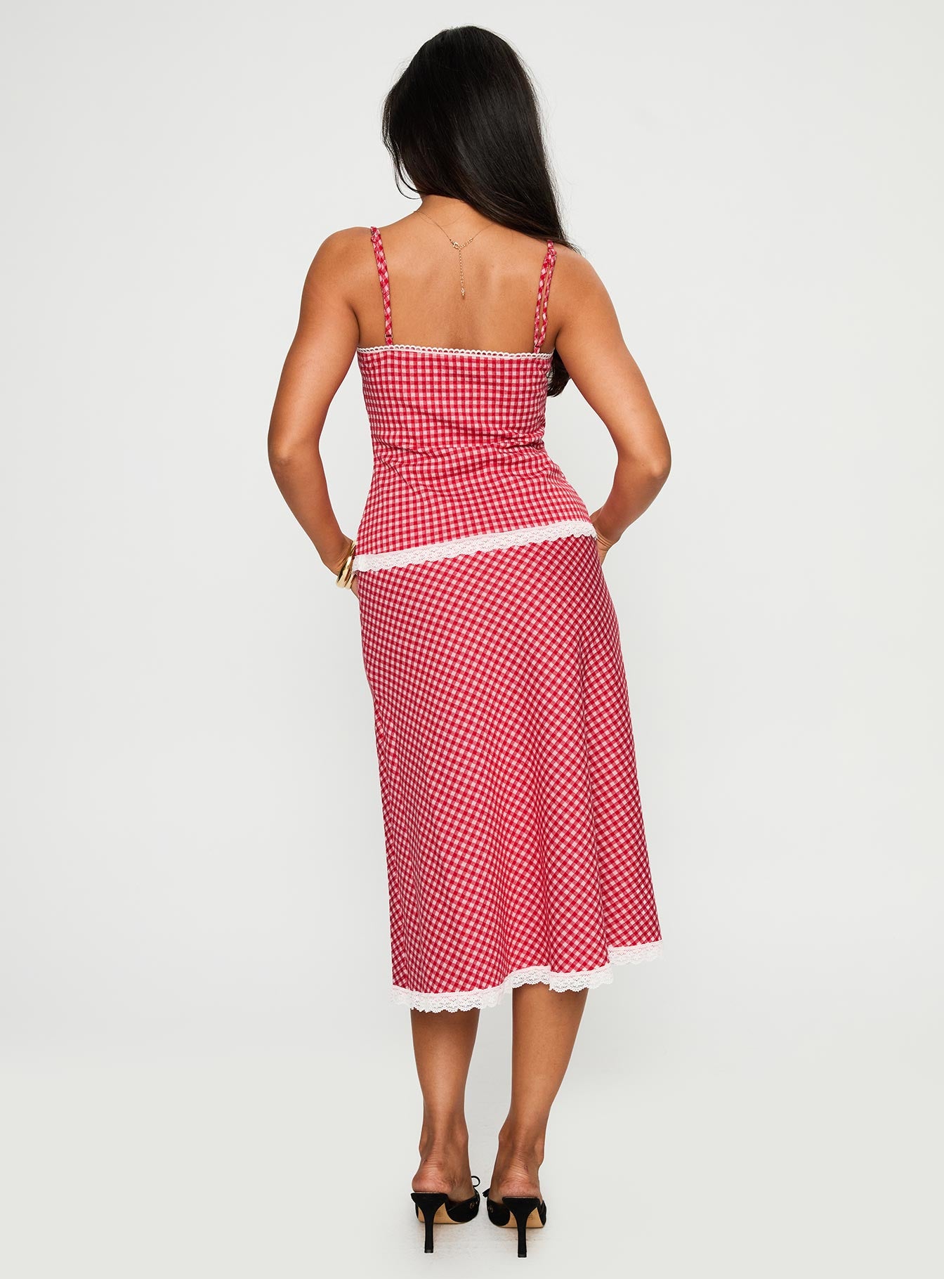 Love In London Set Red Check - Image 5