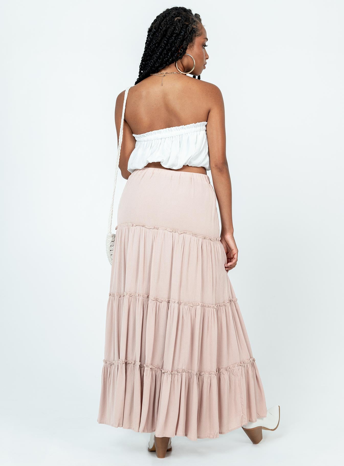 Miriah Maxi Skirt Beige - Image 5