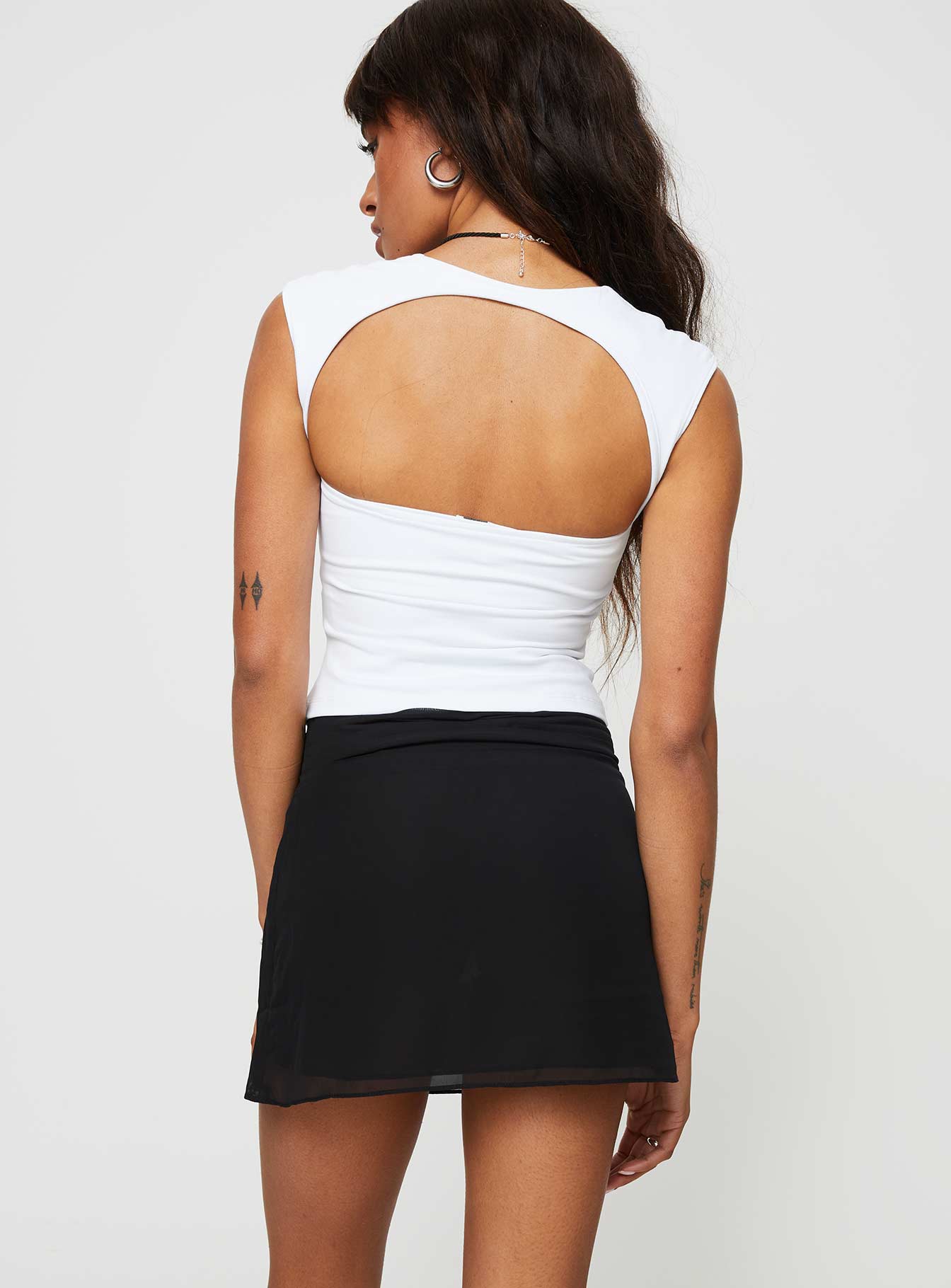 Perrin Mini Skirt Black - Image 7