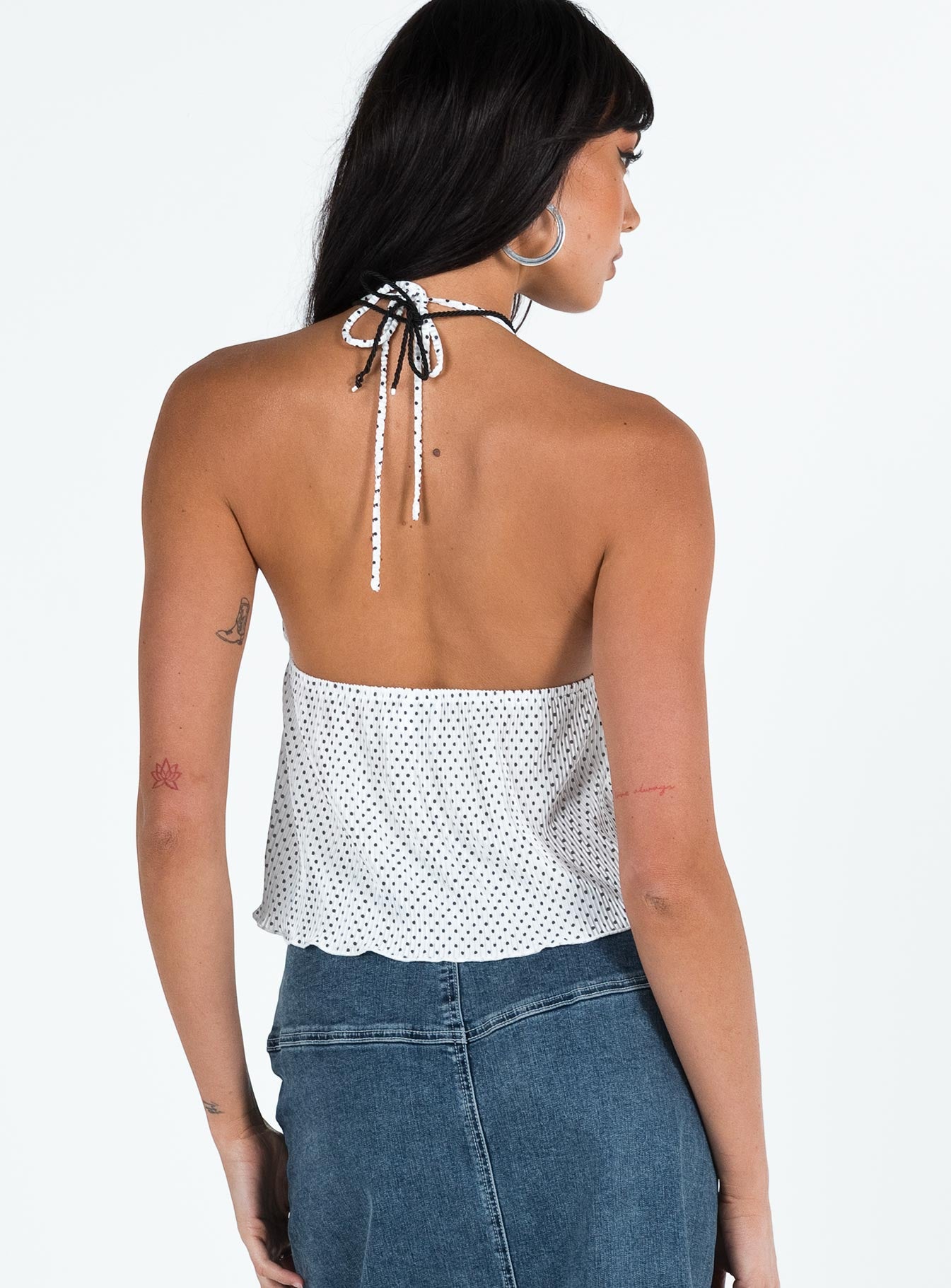 Chantria Top White Polka Dot - Image 5