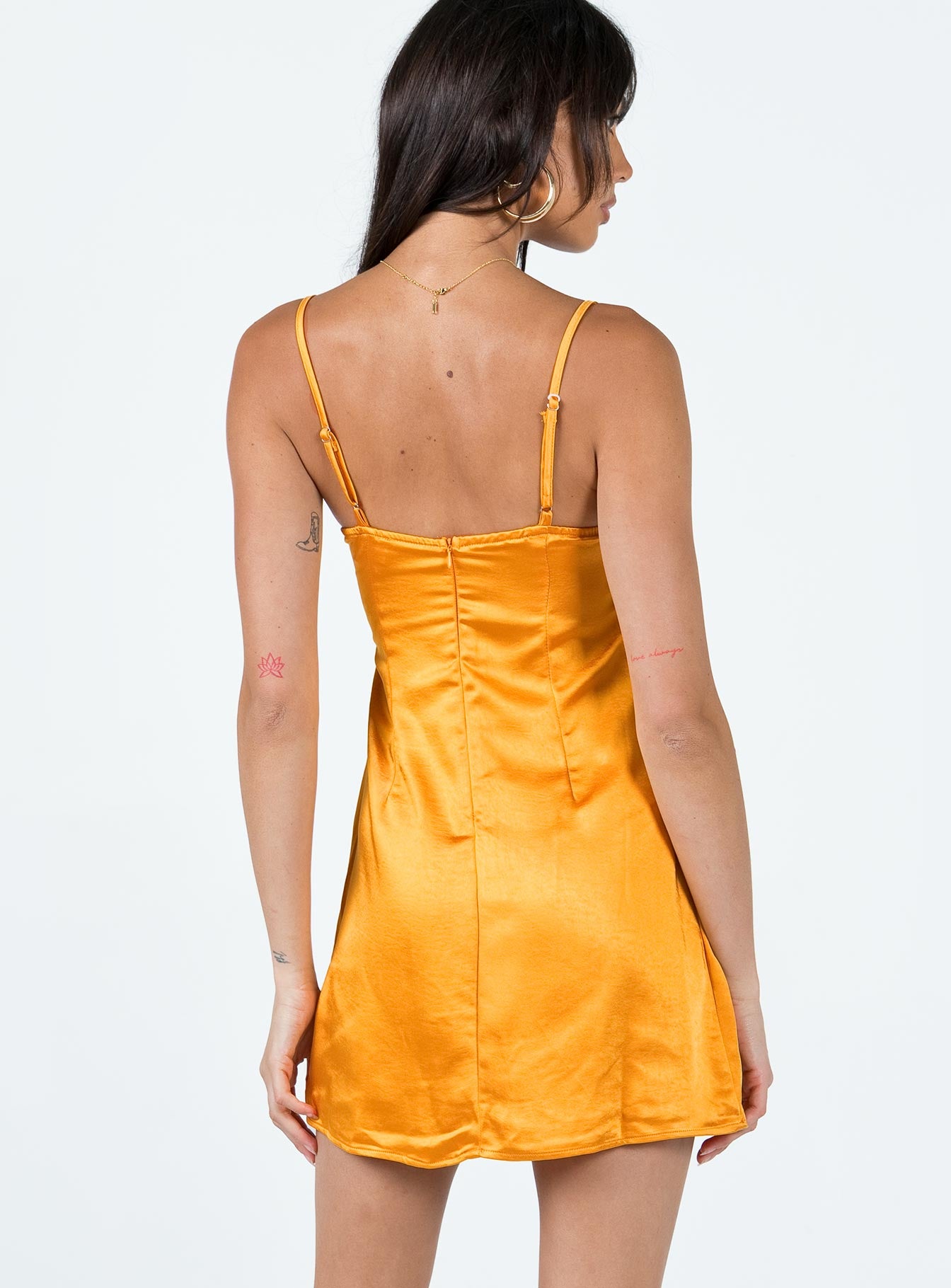 Dale Mini Dress Orange - Image 5