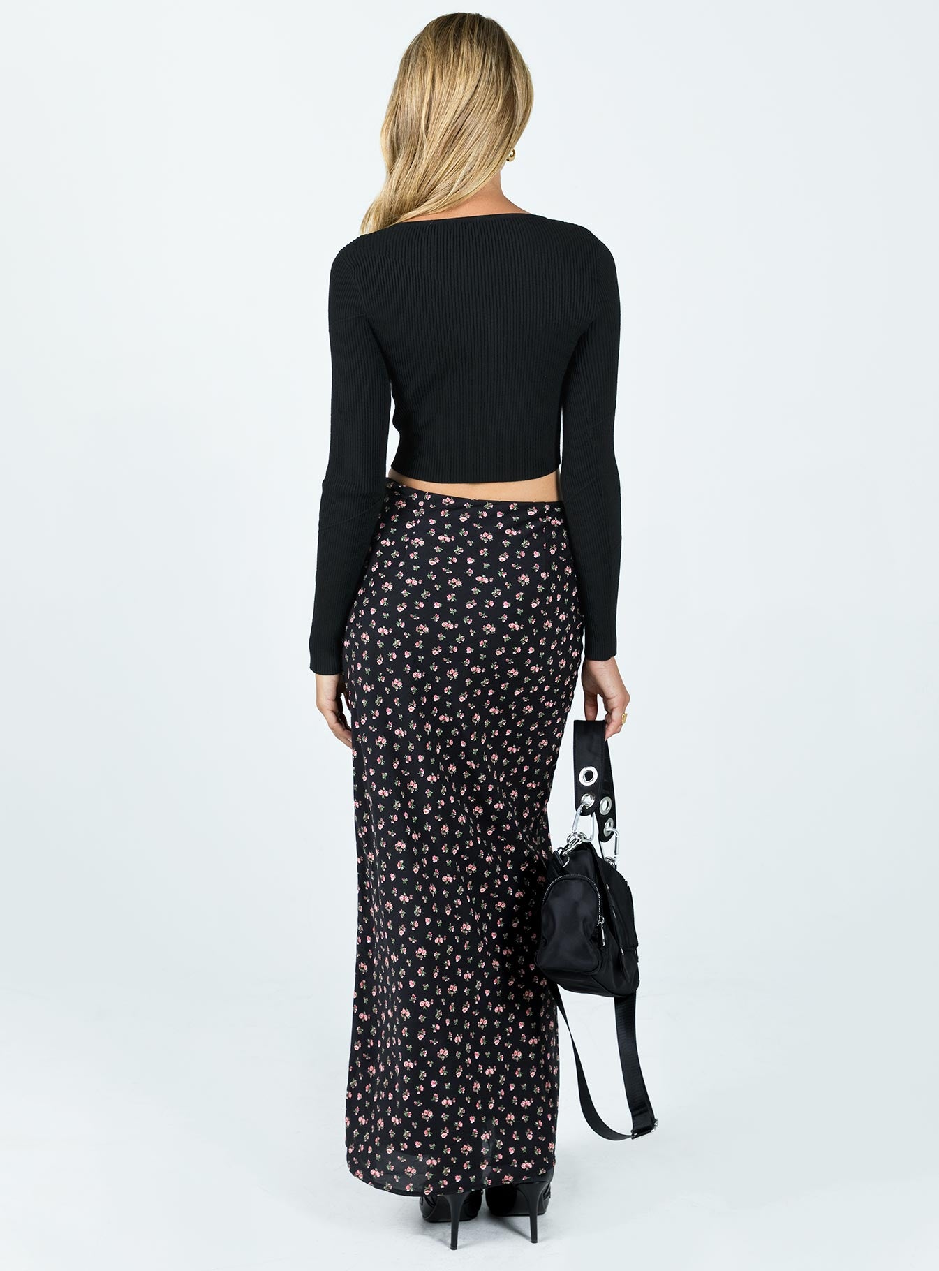 Sariah Maxi Skirt Black - Image 4