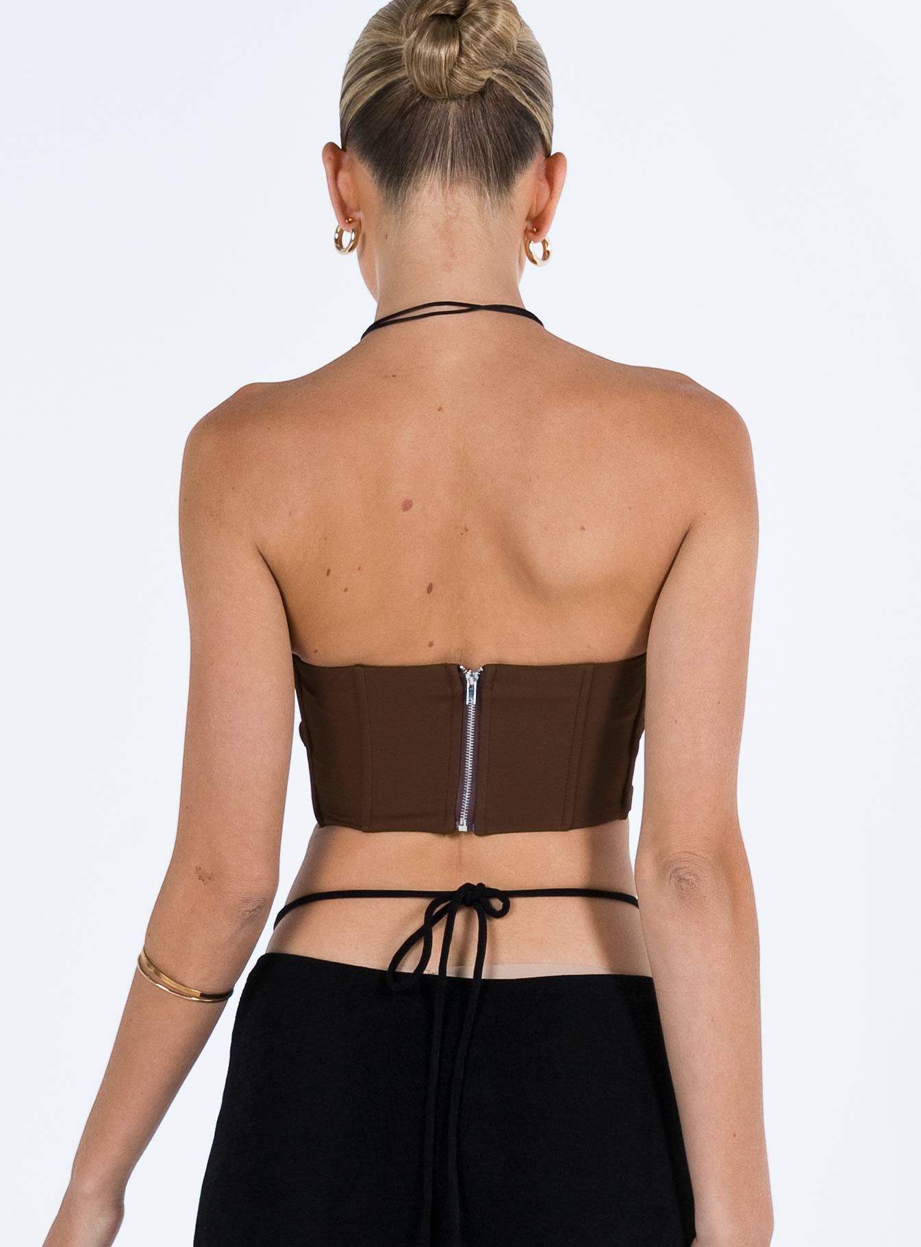 Carnlea Strapless Top Brown - Image 5