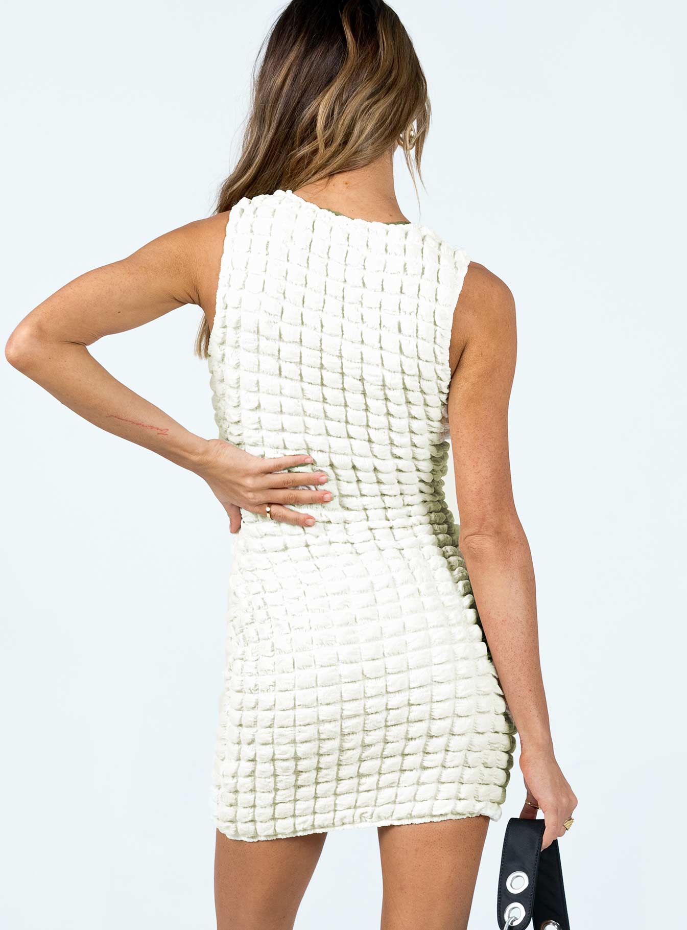 Kendrick Mini Dress Cream - Image 5