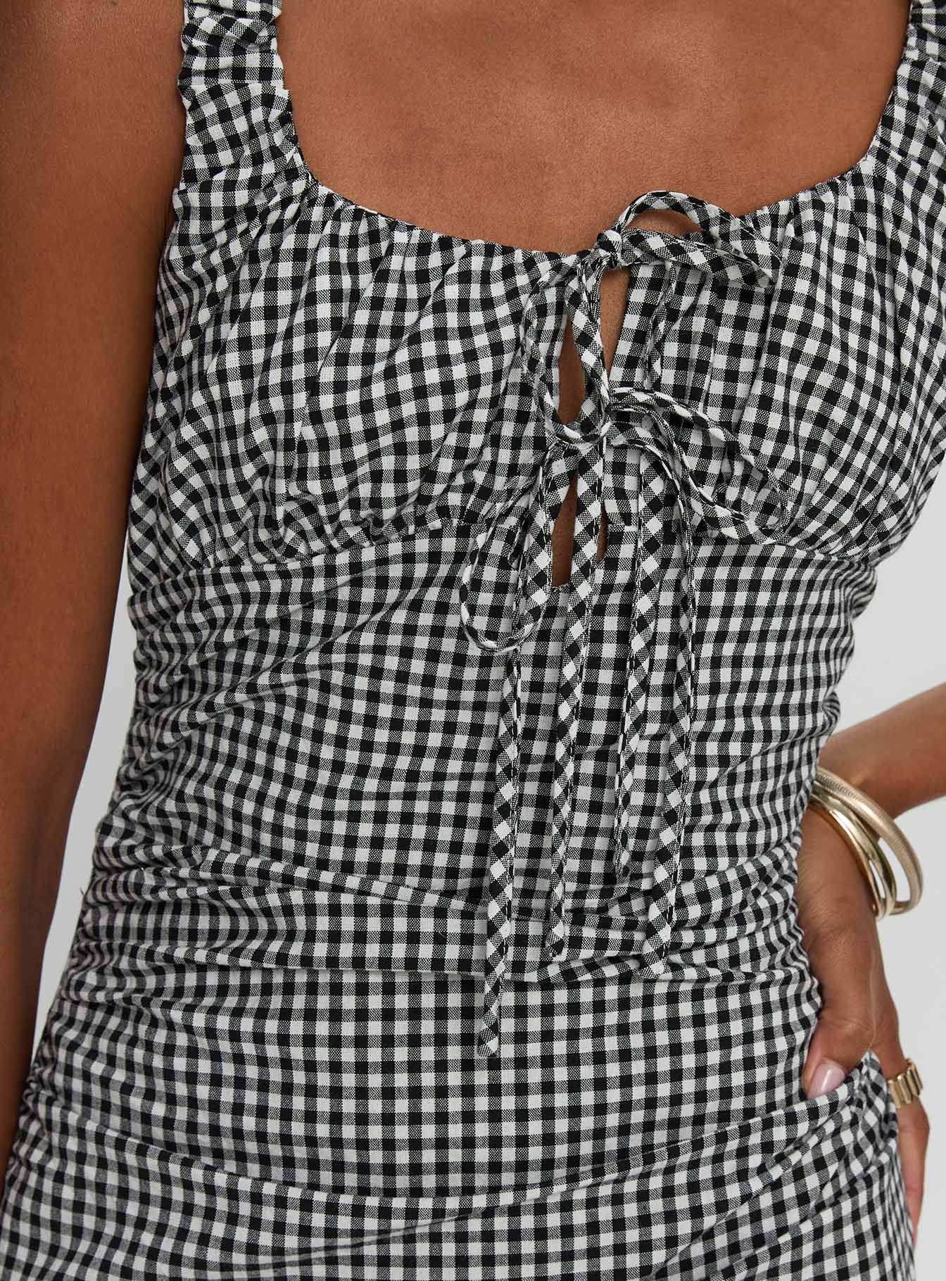 Roundtrip Maxi Dress Black / White - Image 5