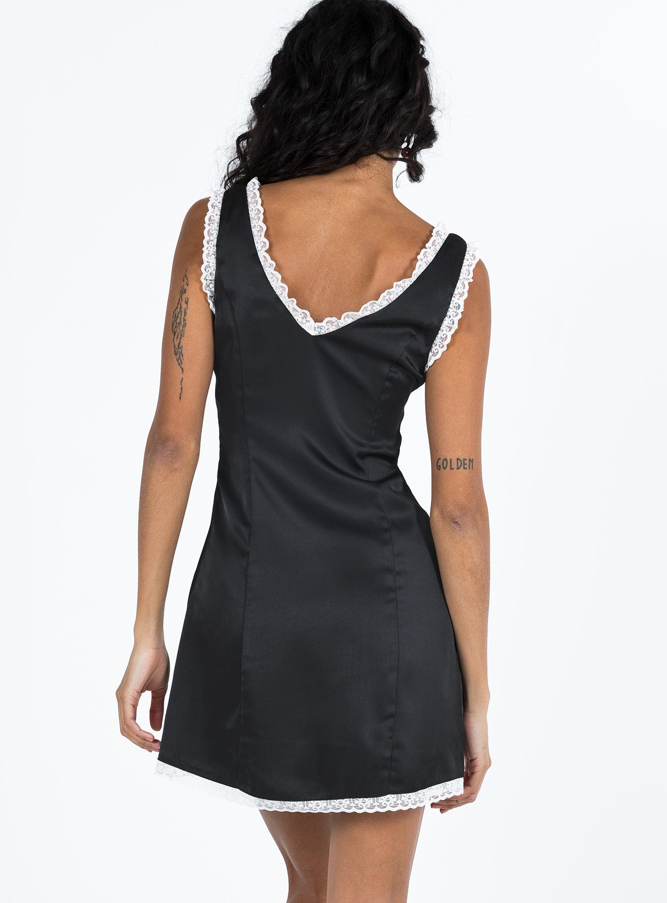Sayre Mini Dress Black - Image 5