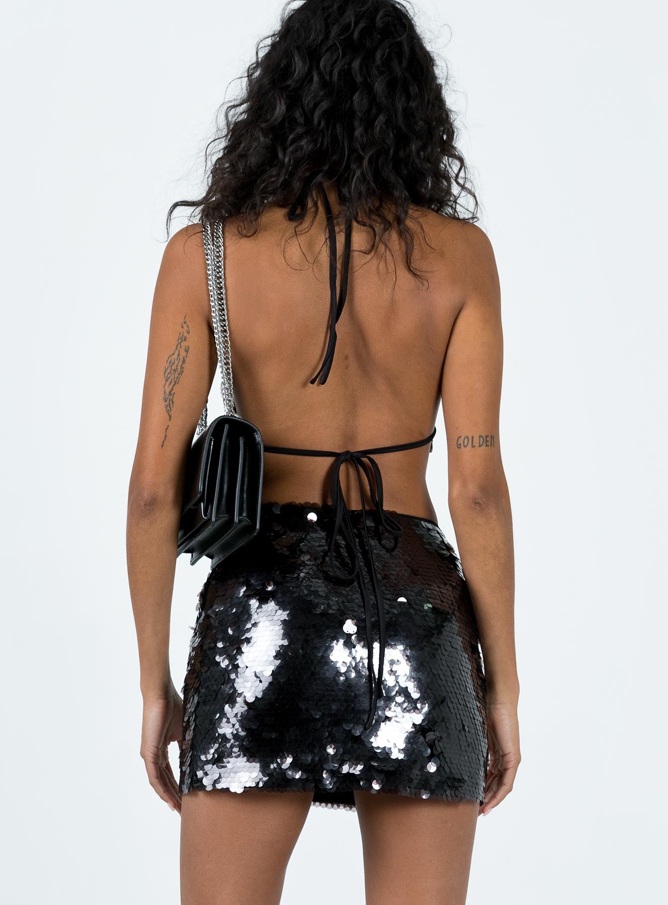 Hannam Mini Skirt Black - Image 5