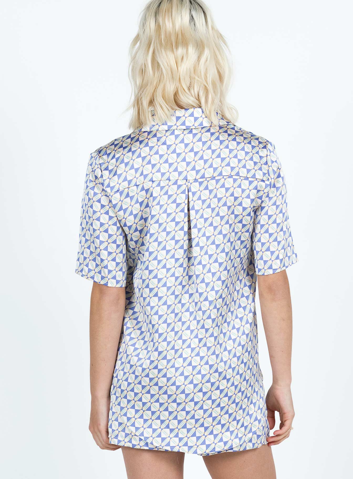 Ziggy Short Sleeve Shirt Blue - Image 5