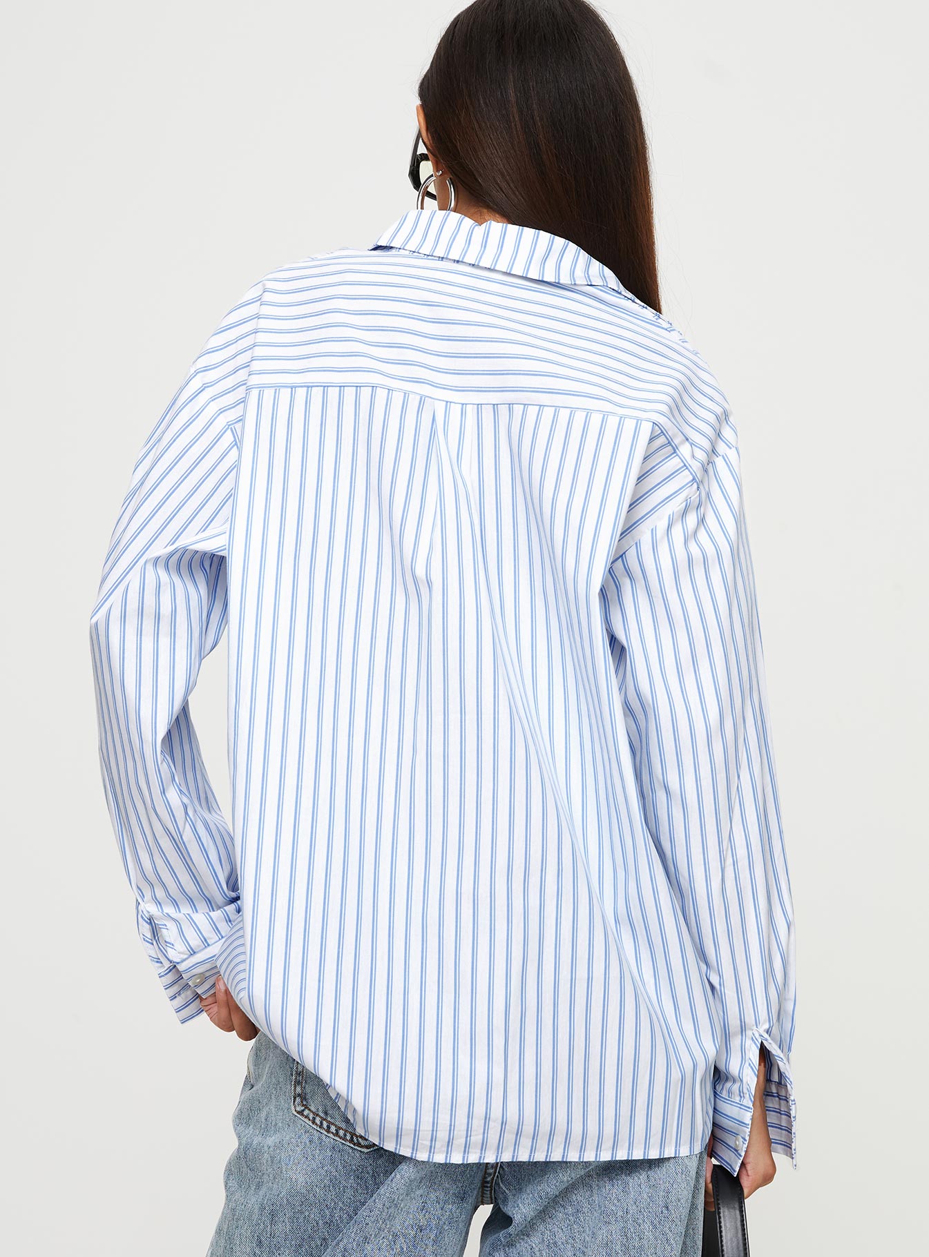 Laverne Stripe Shirt Blue / White - Image 5