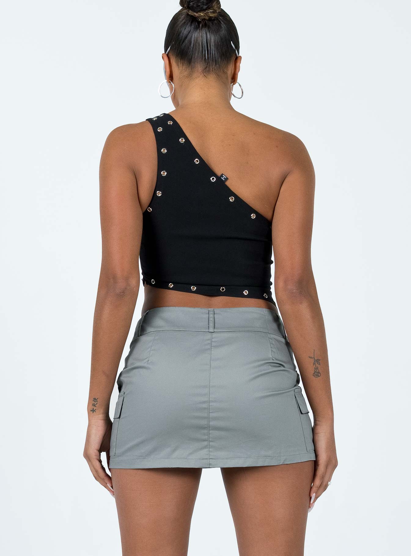 Jameson Mini Skirt Grey - Image 5