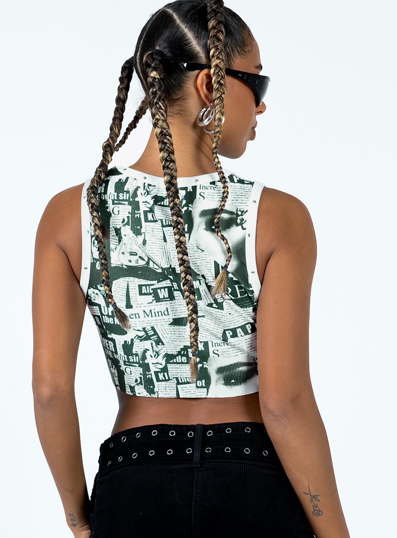 Garvie Newspaper Tank White - Image 5