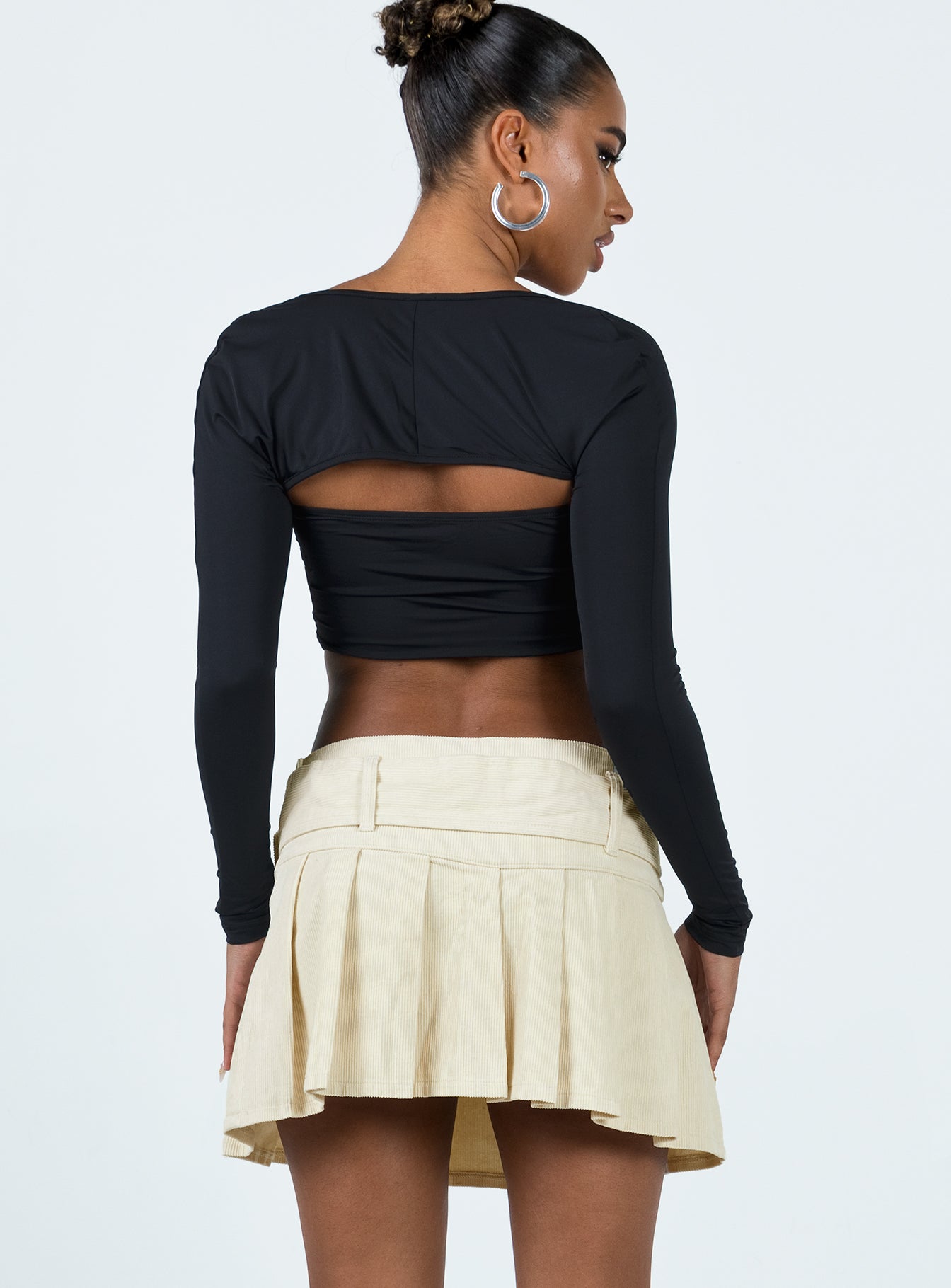 Nambour Mini Skirt Beige - Image 5