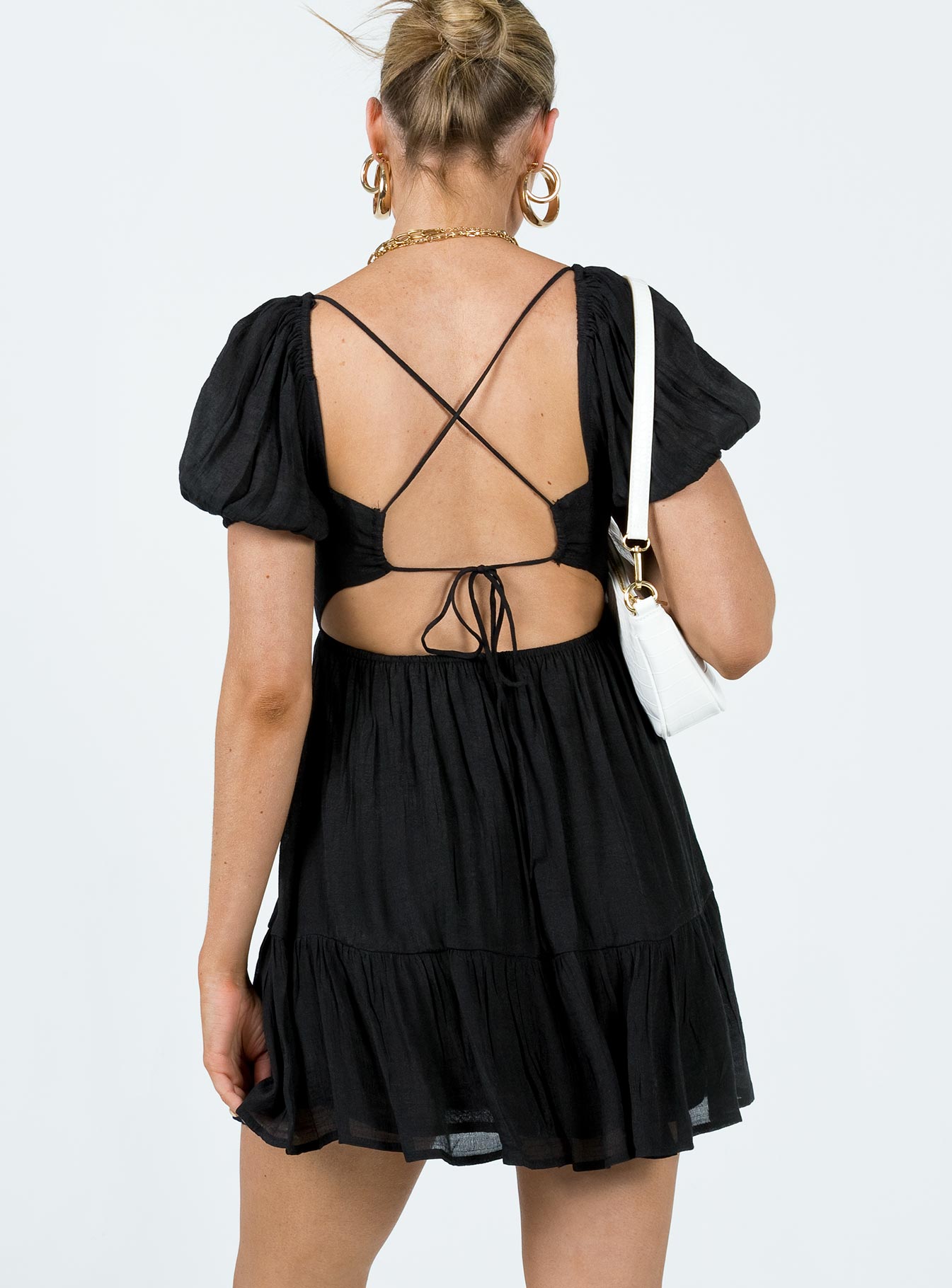Ethan Mini Dress Black - Image 4