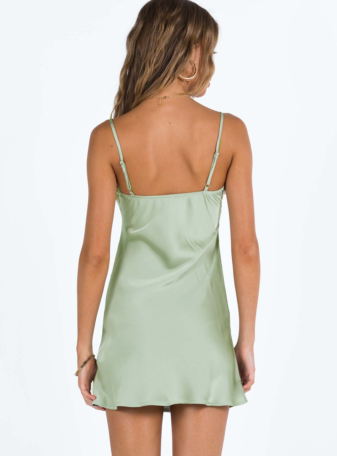 Hazell Mini Dress Sage - Image 5
