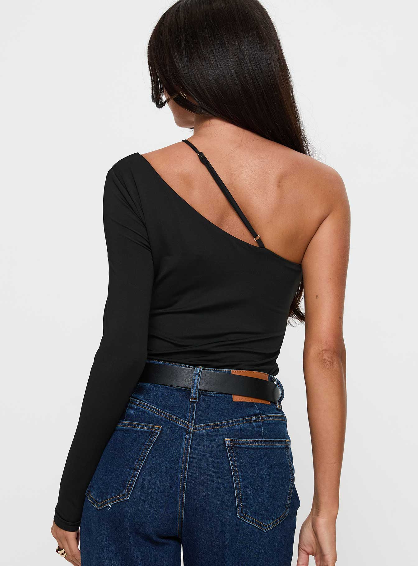Play Pretend One Sleeve Bodysuit Black - Image 4