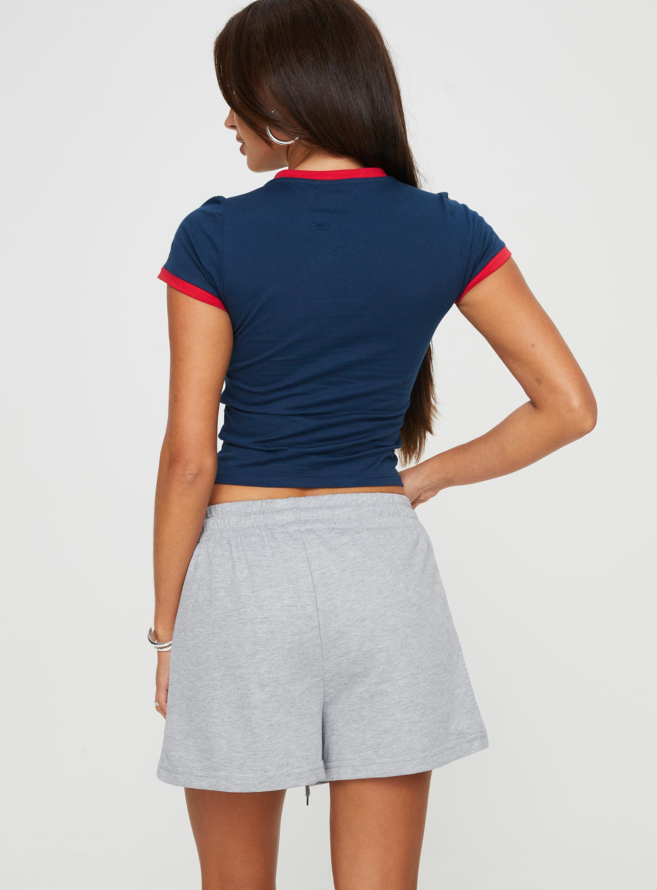 Eito Longline Sweat Shorts Grey - Image 5