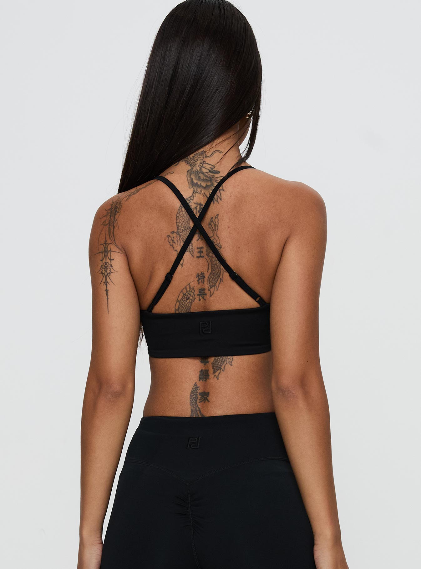 Finish Line Active Cross Back Top Black - Image 5