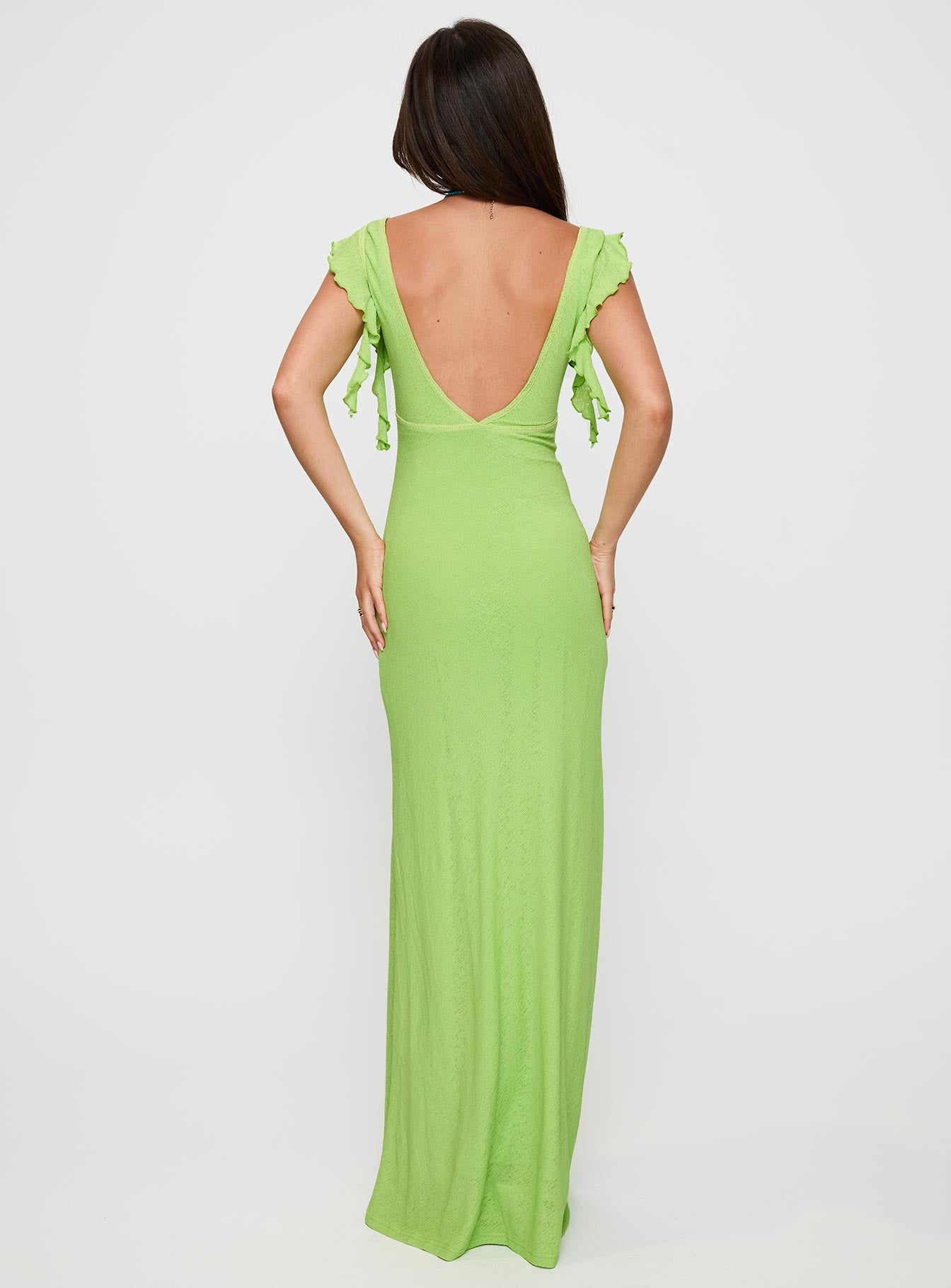 Soleila Maxi Dress Green Tonal - Image 5