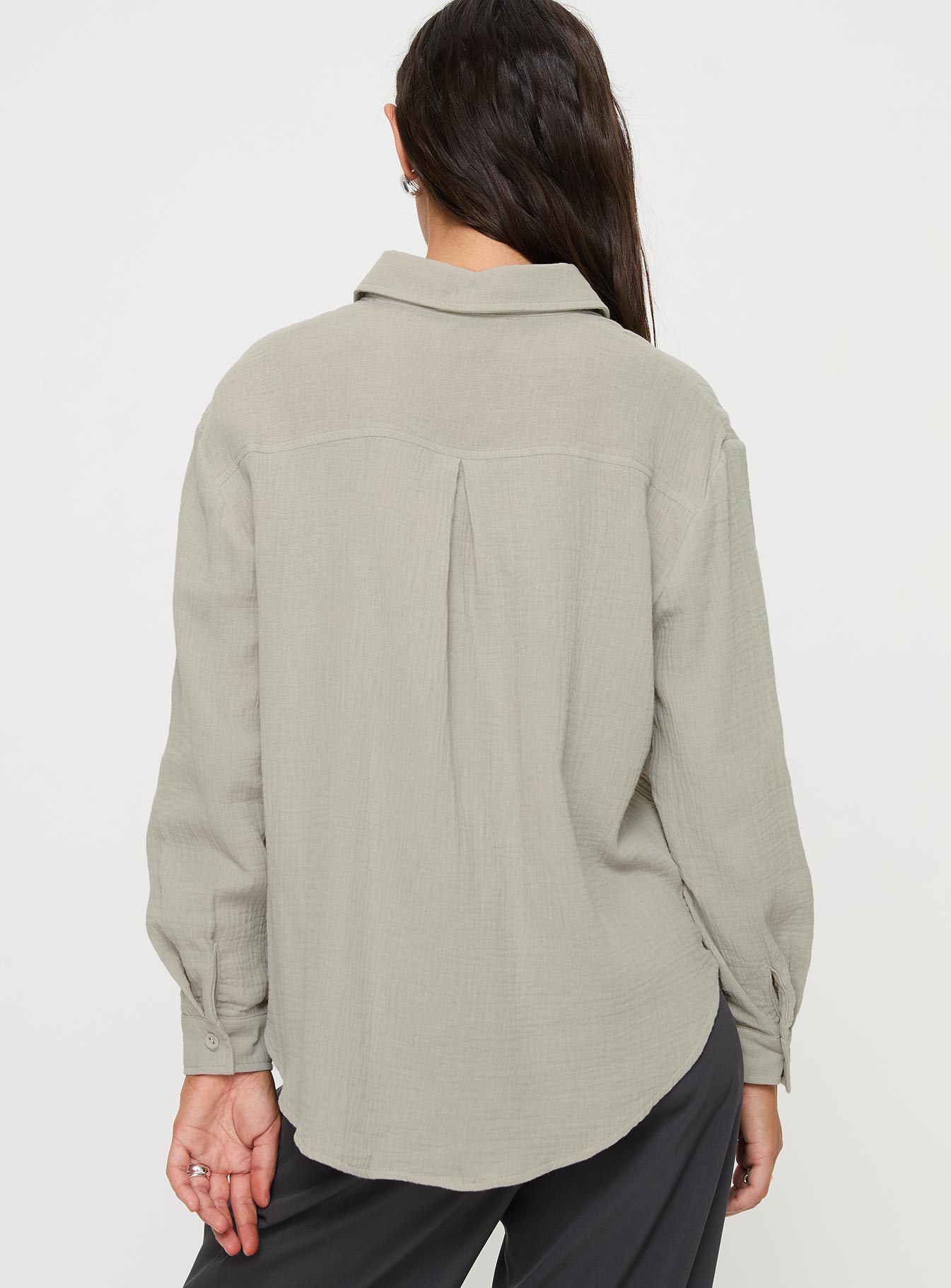 Mahalia Shirt Light Grey - Image 5