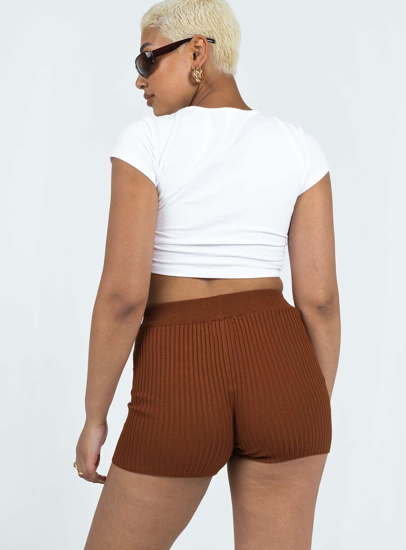 Skylar Bike Shorts Brown - Image 4