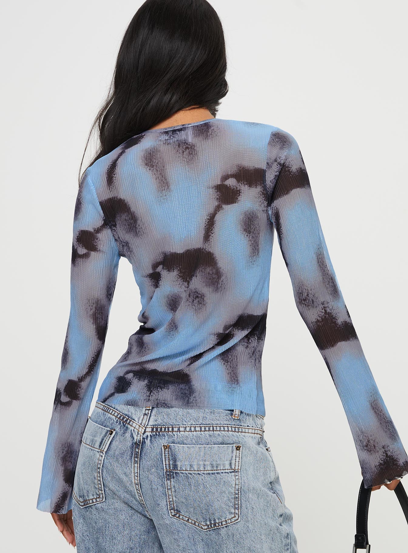 Mallawa Long Sleeve Top Blue - Image 5