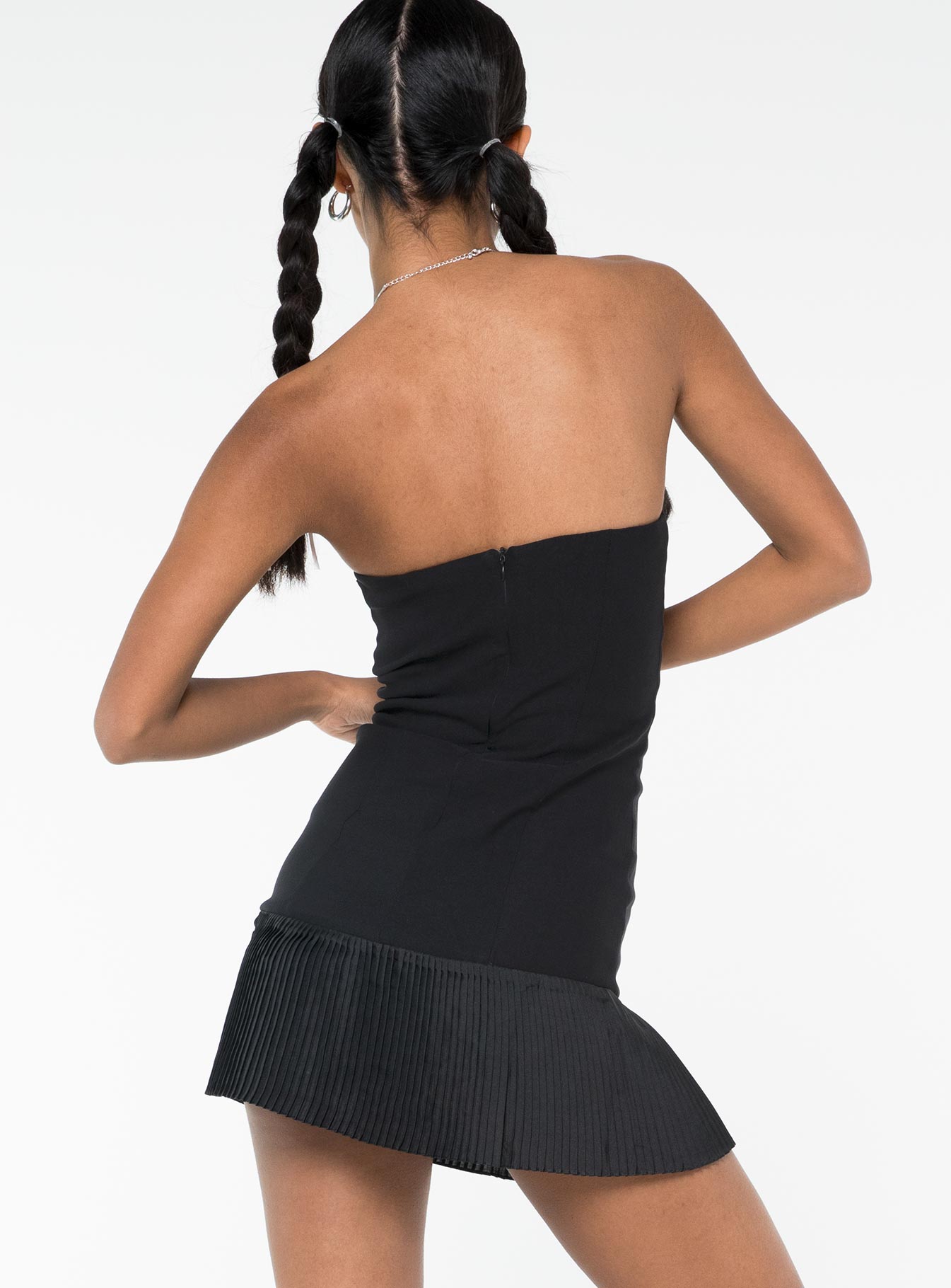 Tetlie Strapless Mini Dress Black - Image 5