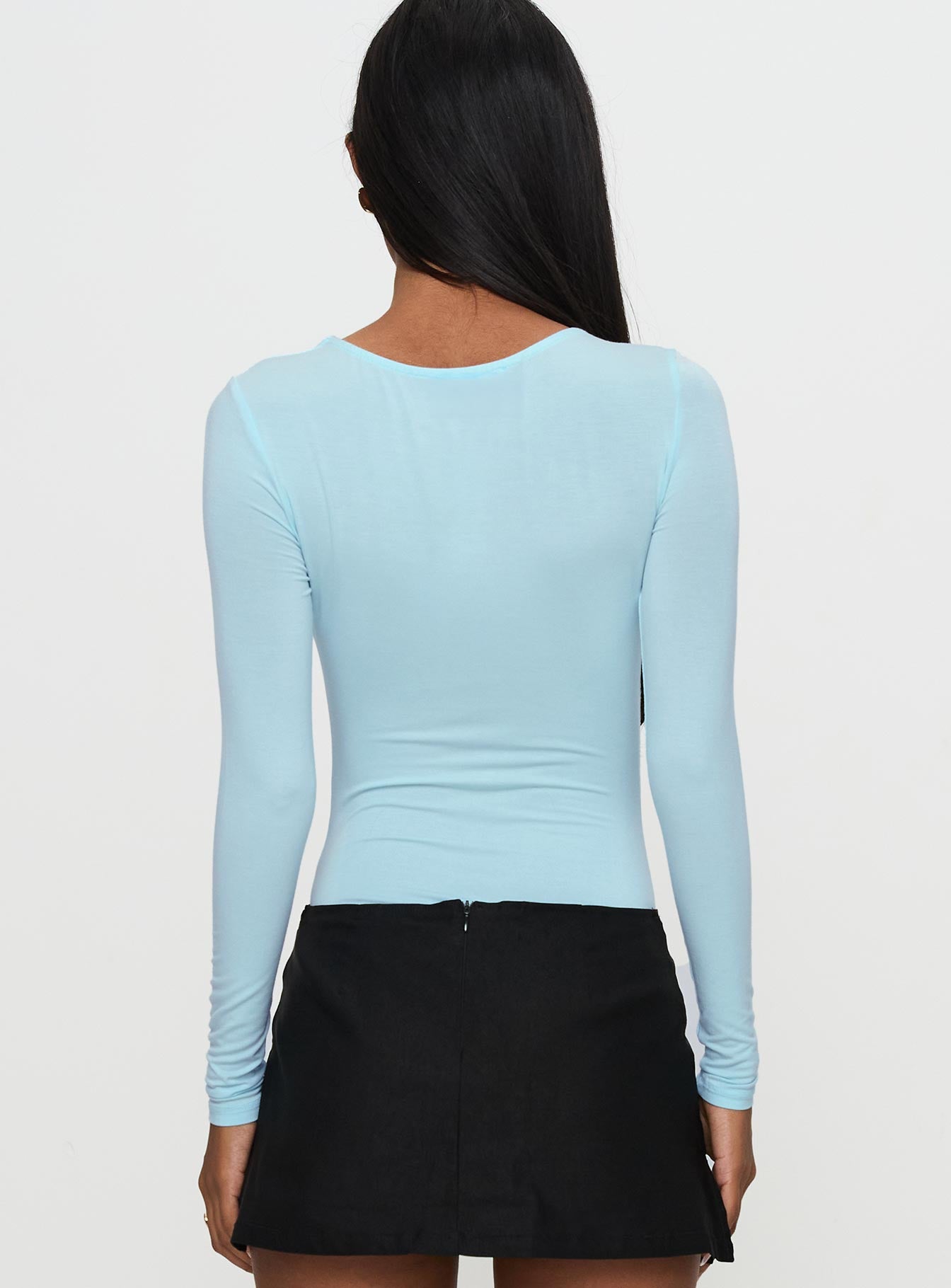 Glorious Look Twist Detail Bodysuit Blue - Image 4