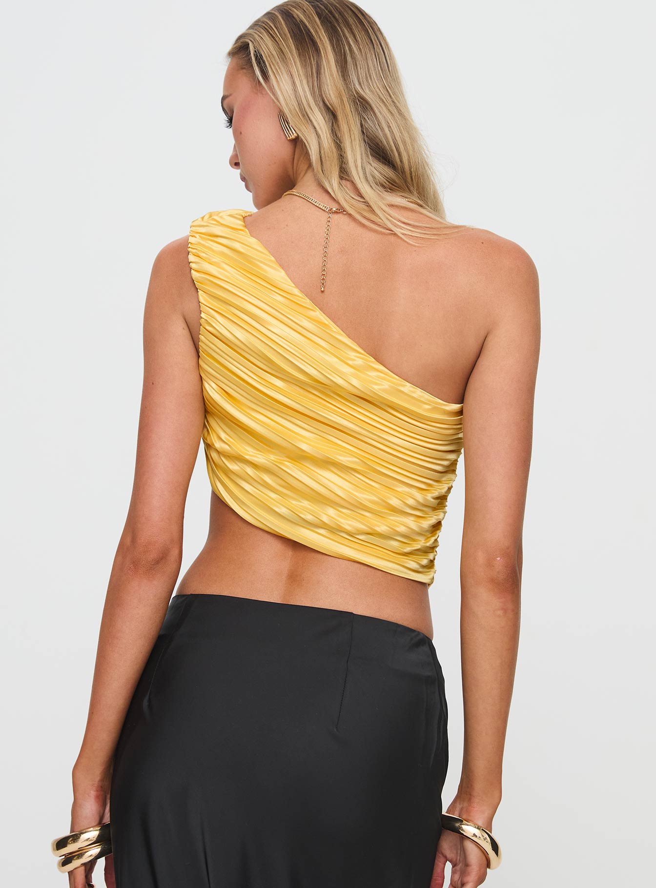 Brinstead One Shoulder Top Yellow - Image 4